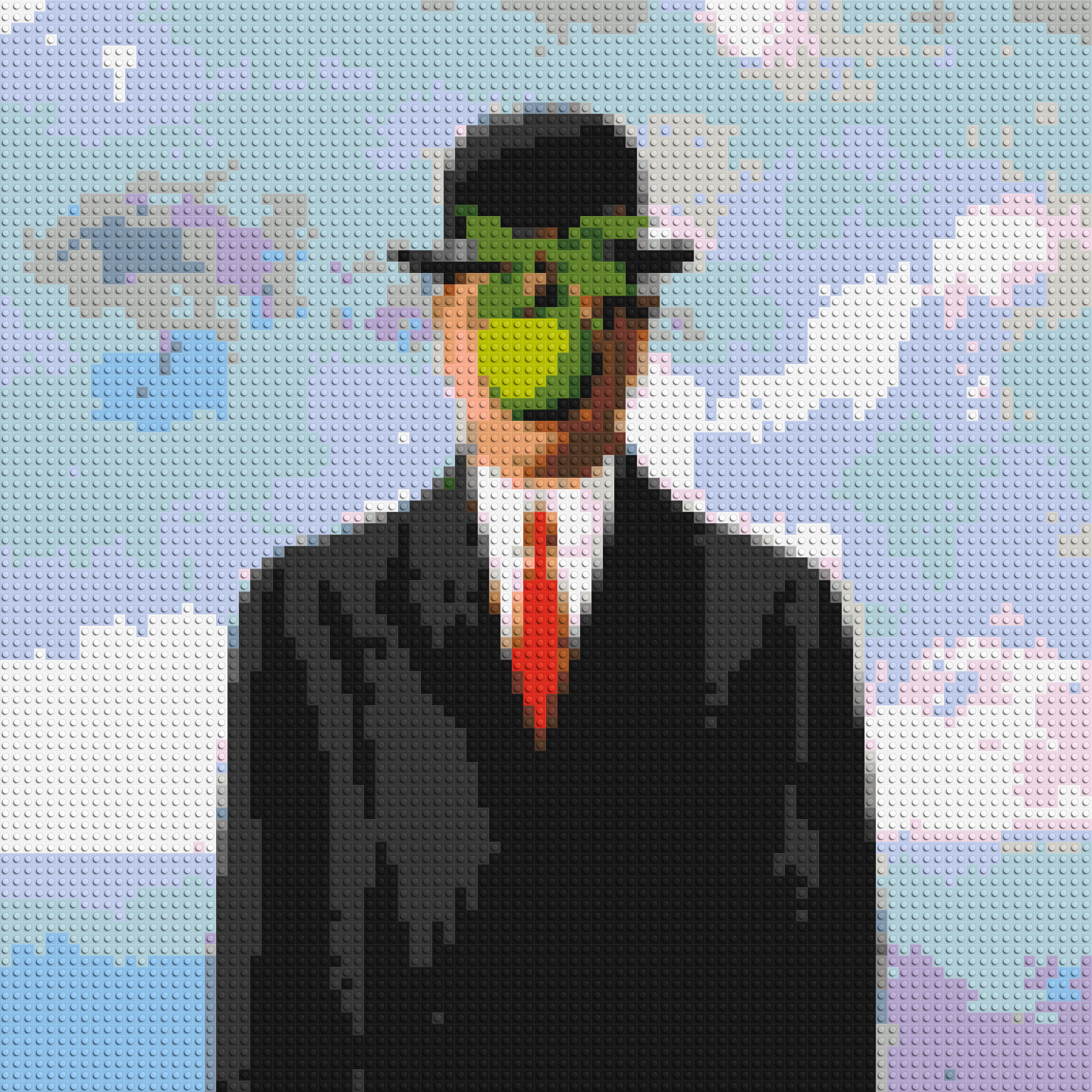 The Son of Man by Ren¨¦ Magritte - Brick Art Mosaic Kit