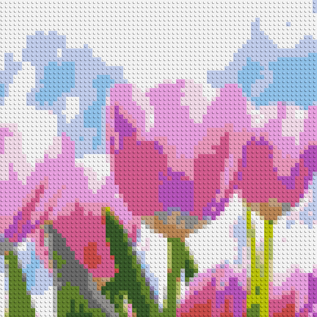 Pink Tulips - Brick Art Mosaic Kit