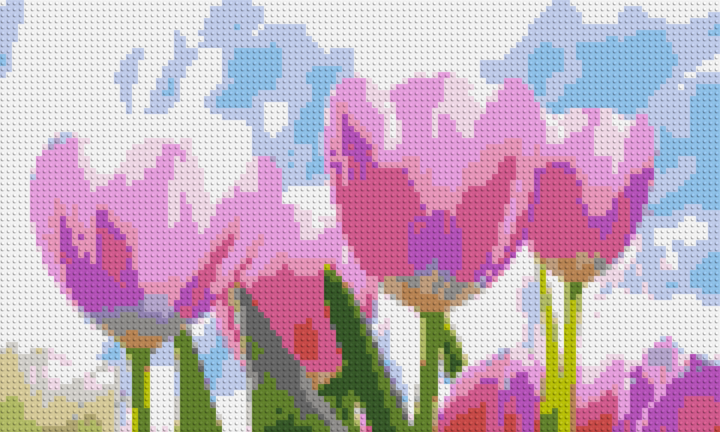 Pink Tulips - Brick Art Mosaic Kit