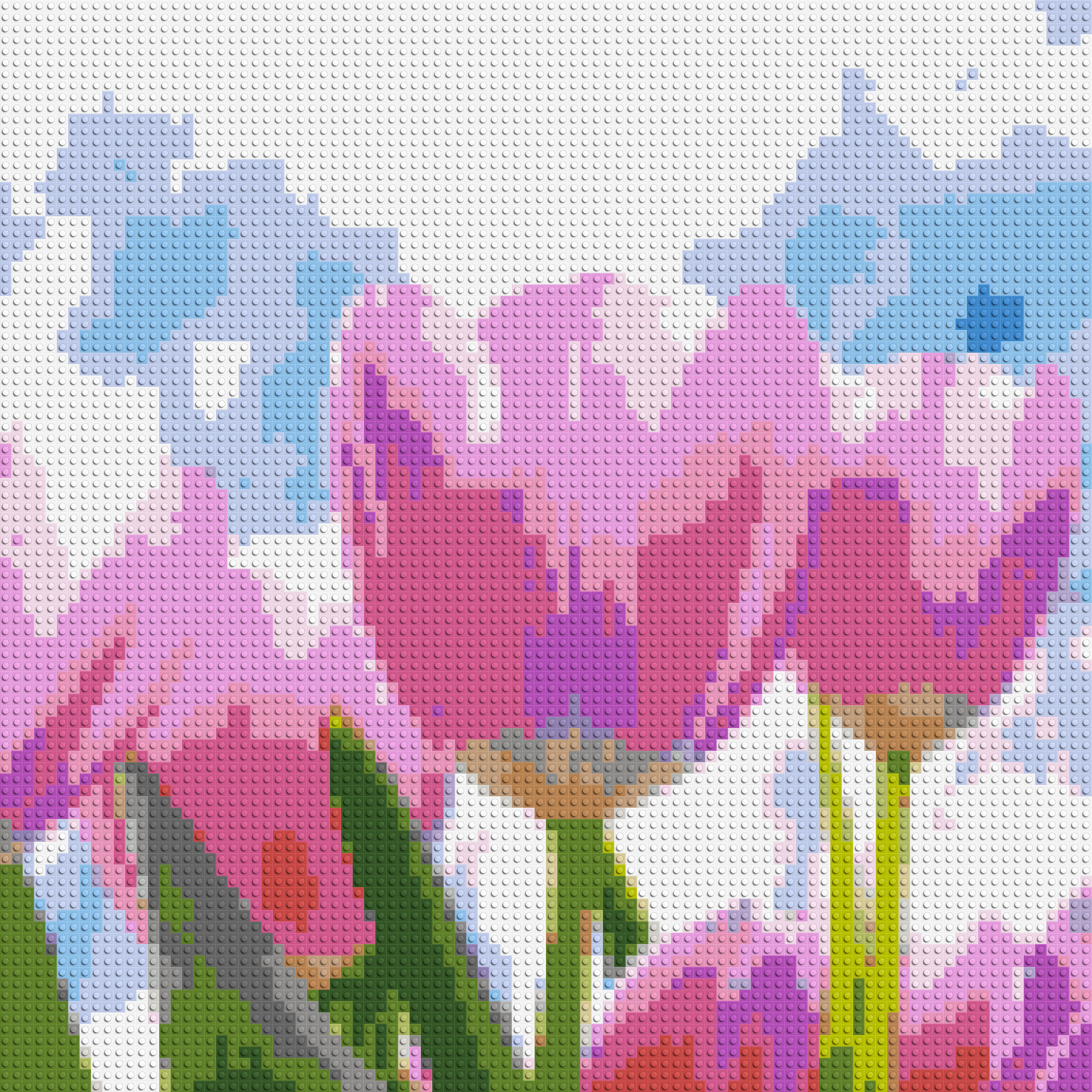 Pink Tulips - Brick Art Mosaic Kit