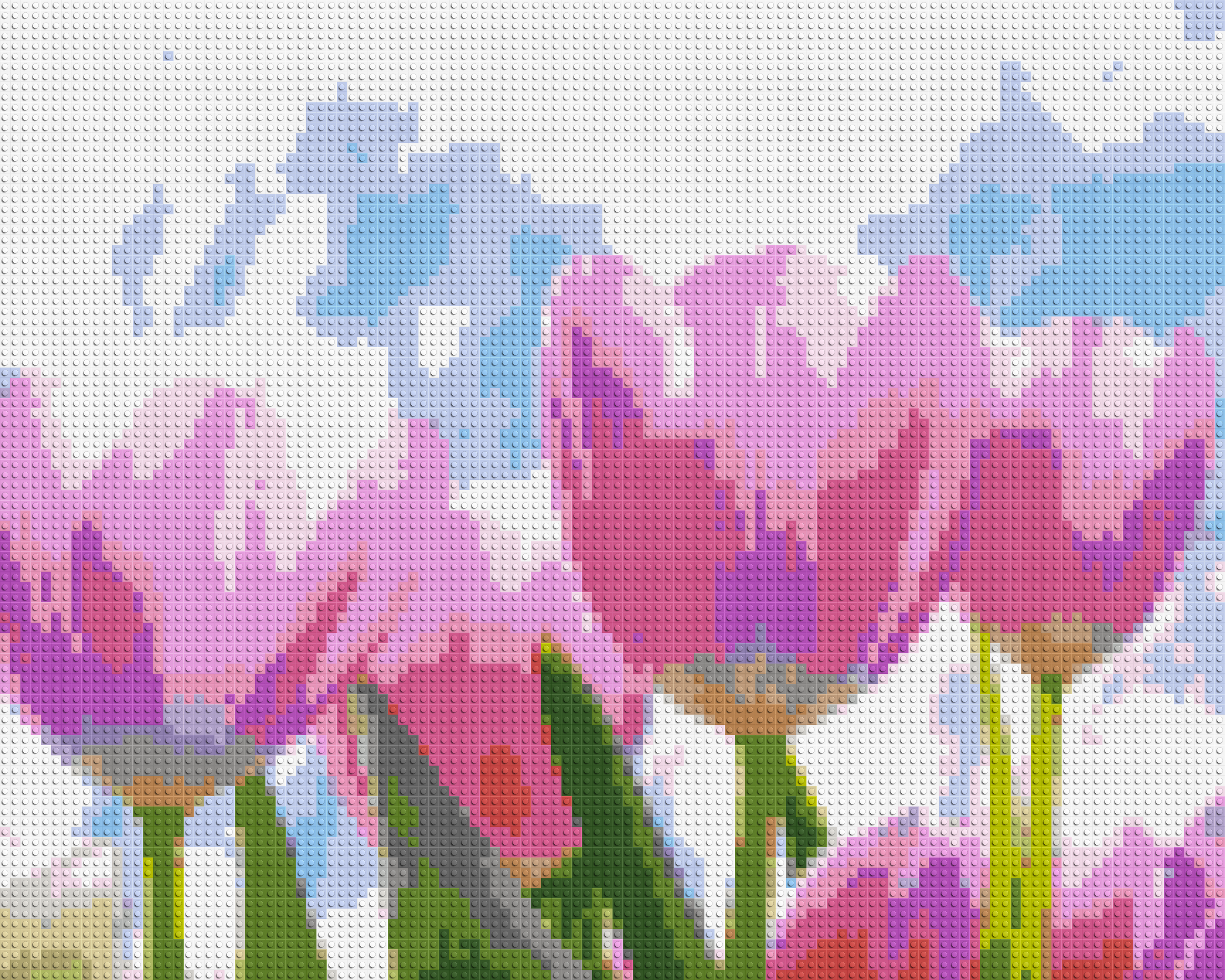 Pink Tulips - Brick Art Mosaic Kit