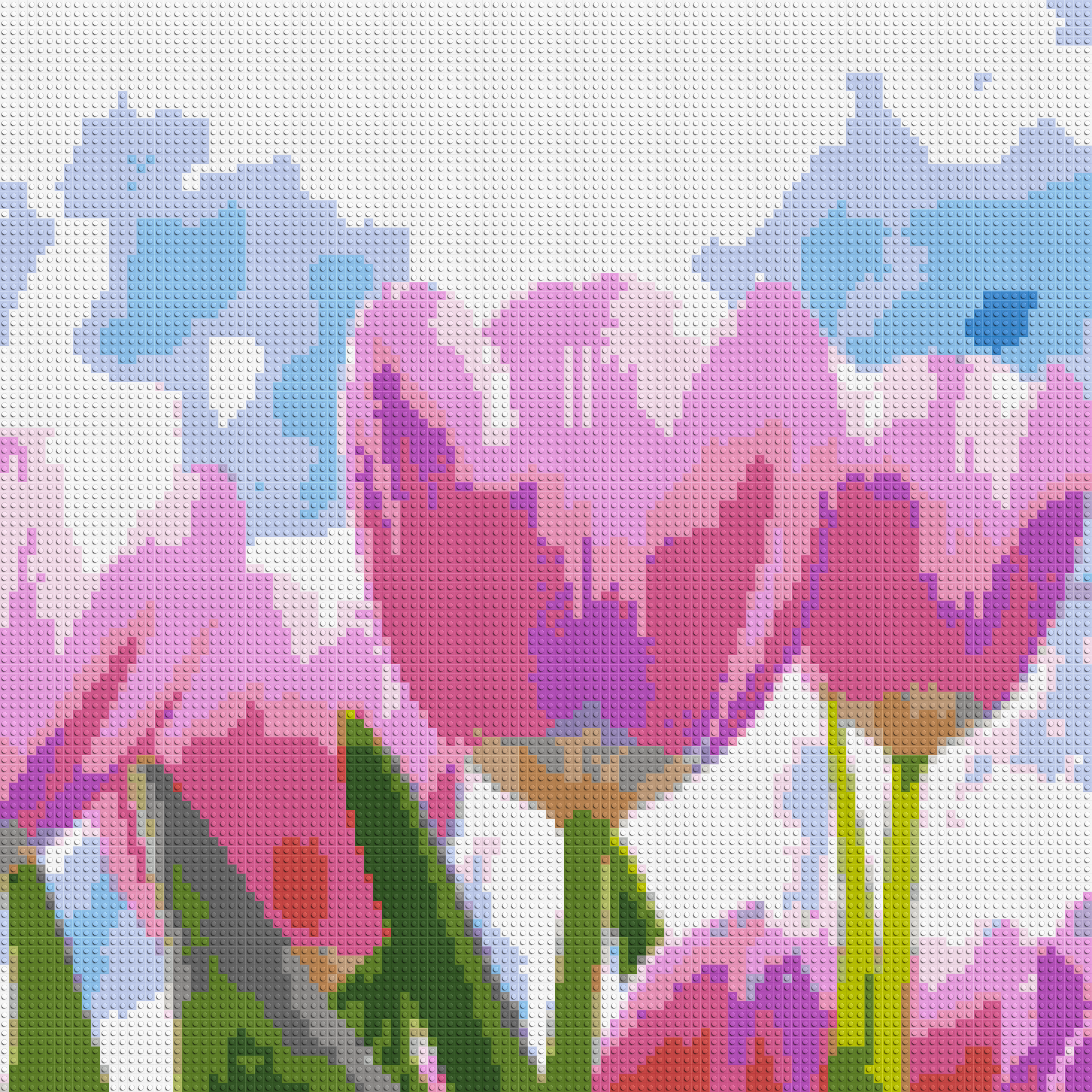 Pink Tulips - Brick Art Mosaic Kit