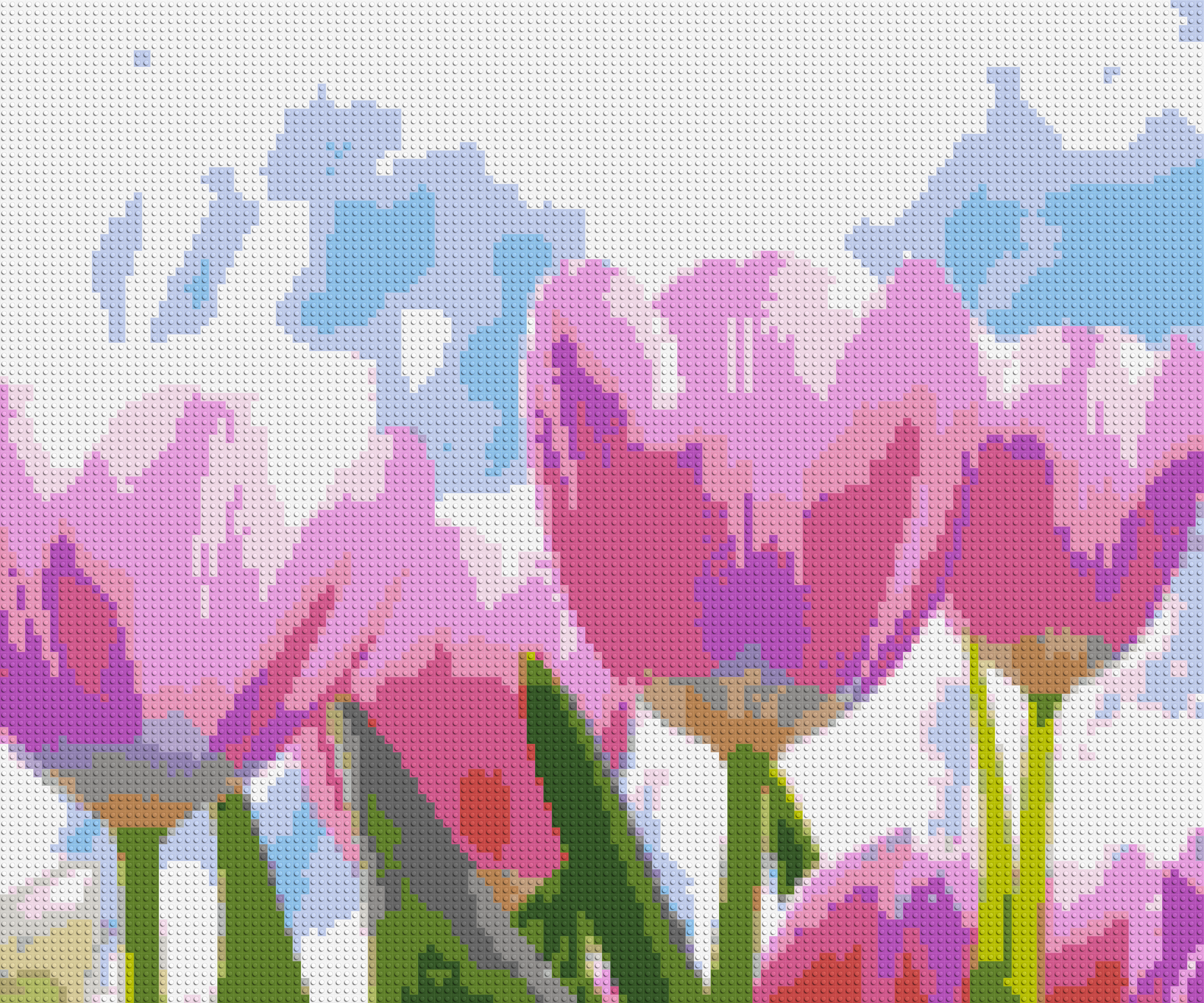 Pink Tulips - Brick Art Mosaic Kit