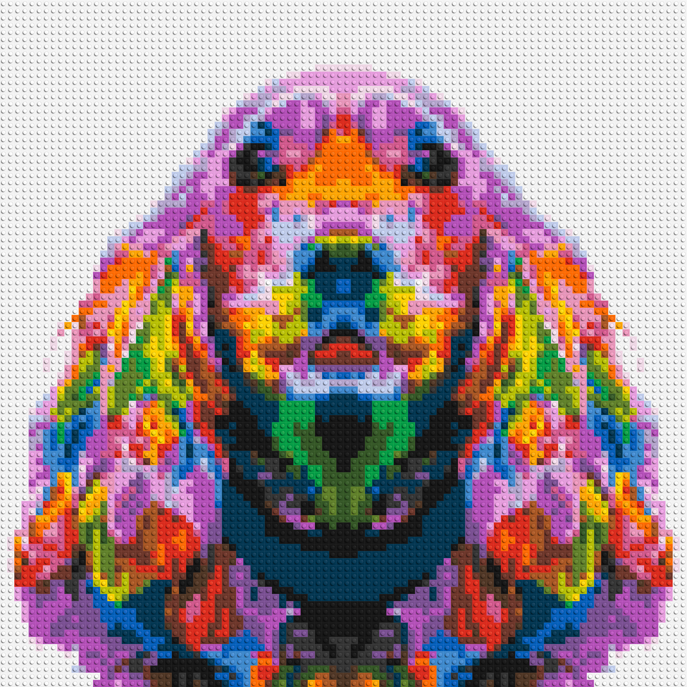 Cocker Spaniel Colorful Pop Art - Brick Art Mosaic Kit
