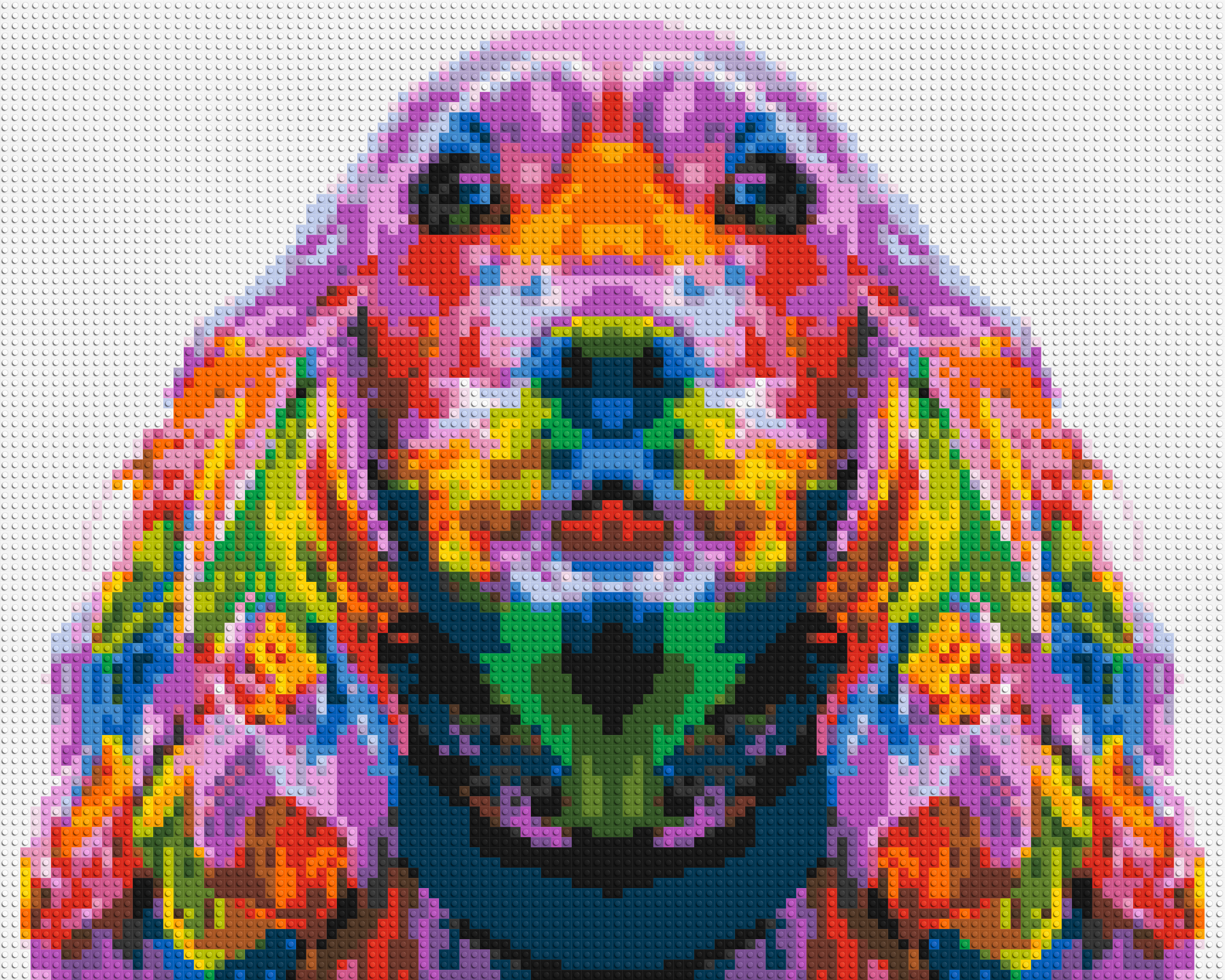 Cocker Spaniel Colorful Pop Art - Brick Art Mosaic Kit
