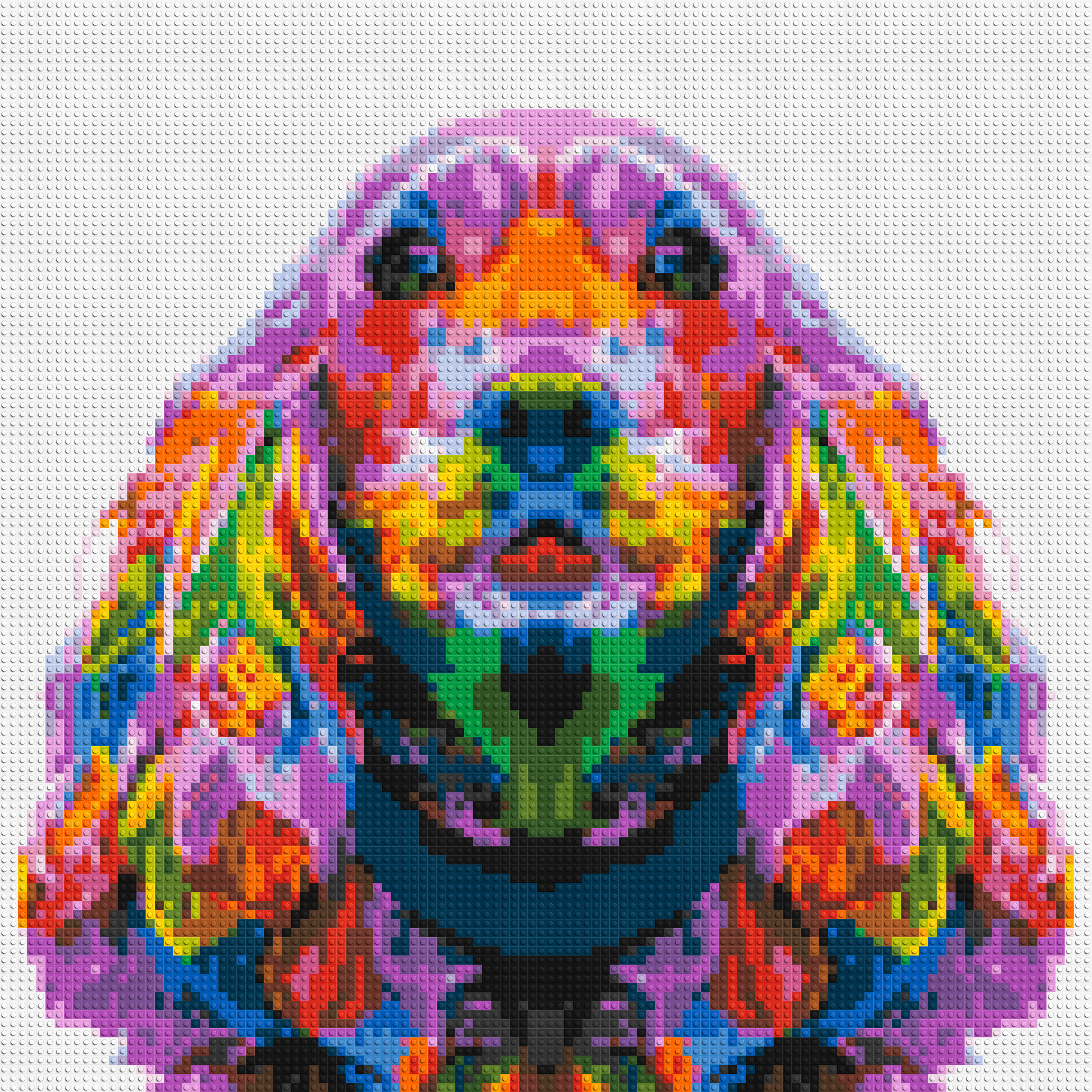Cocker Spaniel Colorful Pop Art - Brick Art Mosaic Kit