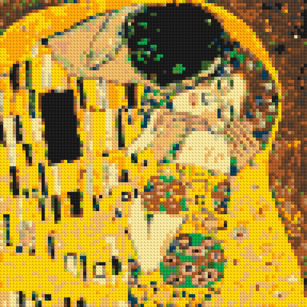 The Kiss by Gustav Klimt - Brick Art Mosaic Kit