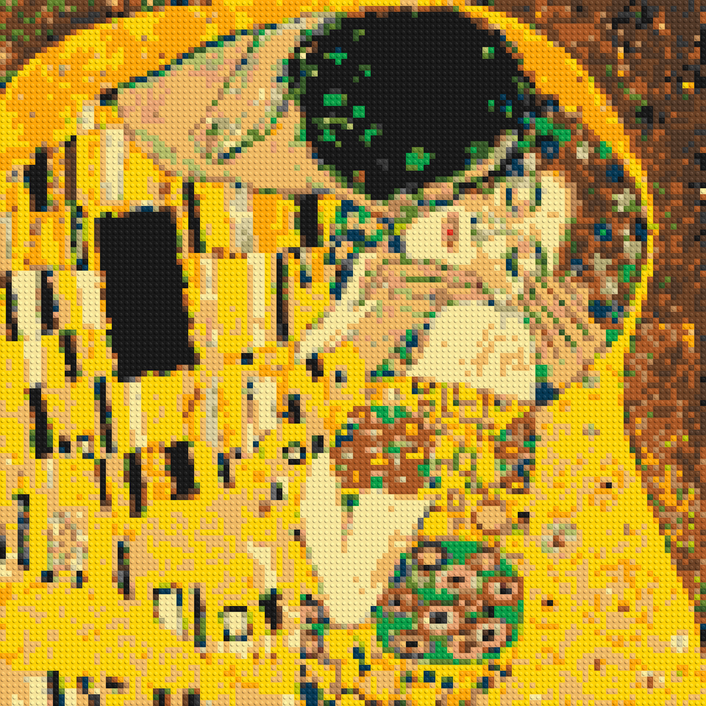 The Kiss by Gustav Klimt - Brick Art Mosaic Kit