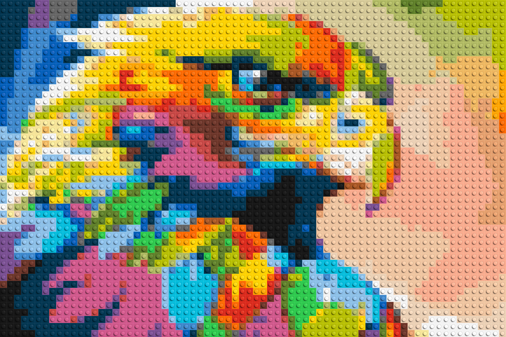 Eagle Colorful Pop Art - Brick Art Mosaic Kit