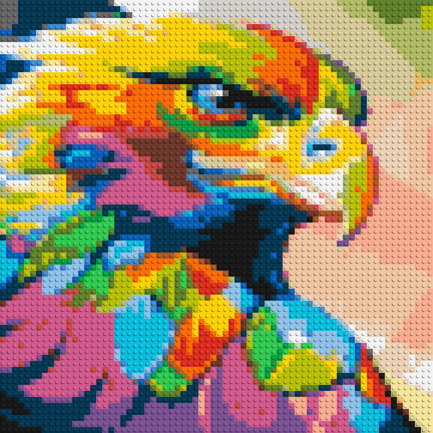 Eagle Colorful Pop Art - Brick Art Mosaic Kit