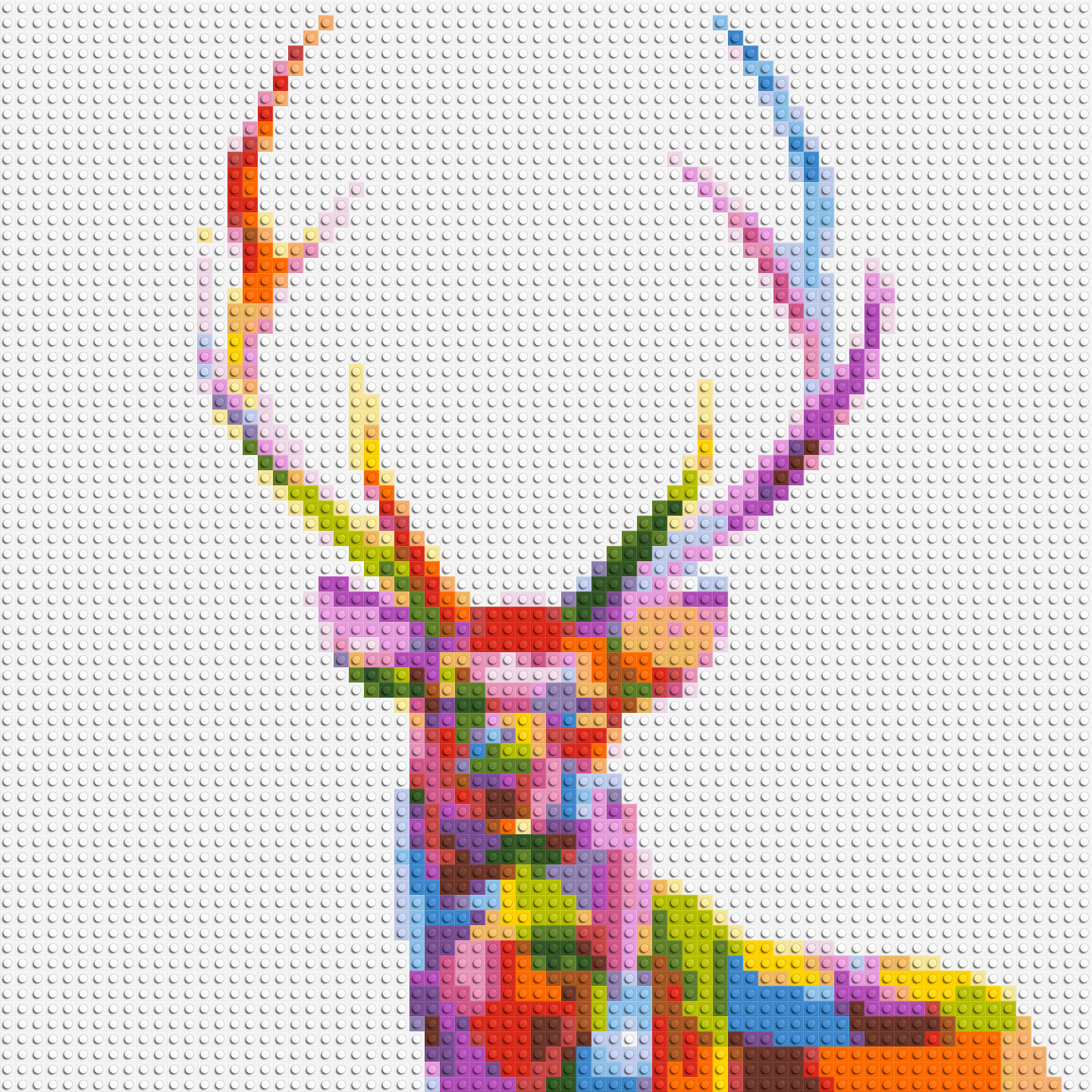 Stag Colorful Pop Art - Brick Art Mosaic Kit