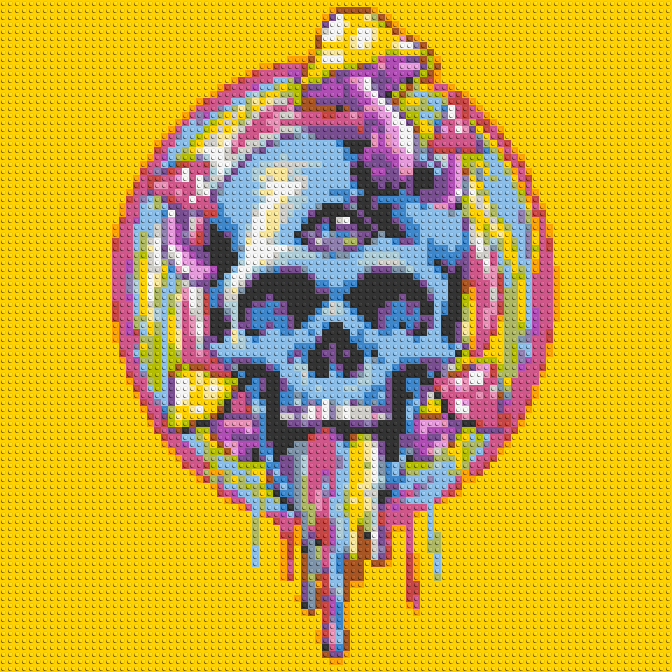 Colorful Magic Skull - Brick Art Mosaic Kit