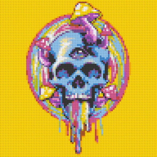 Colorful Magic Skull - Brick Art Mosaic Kit