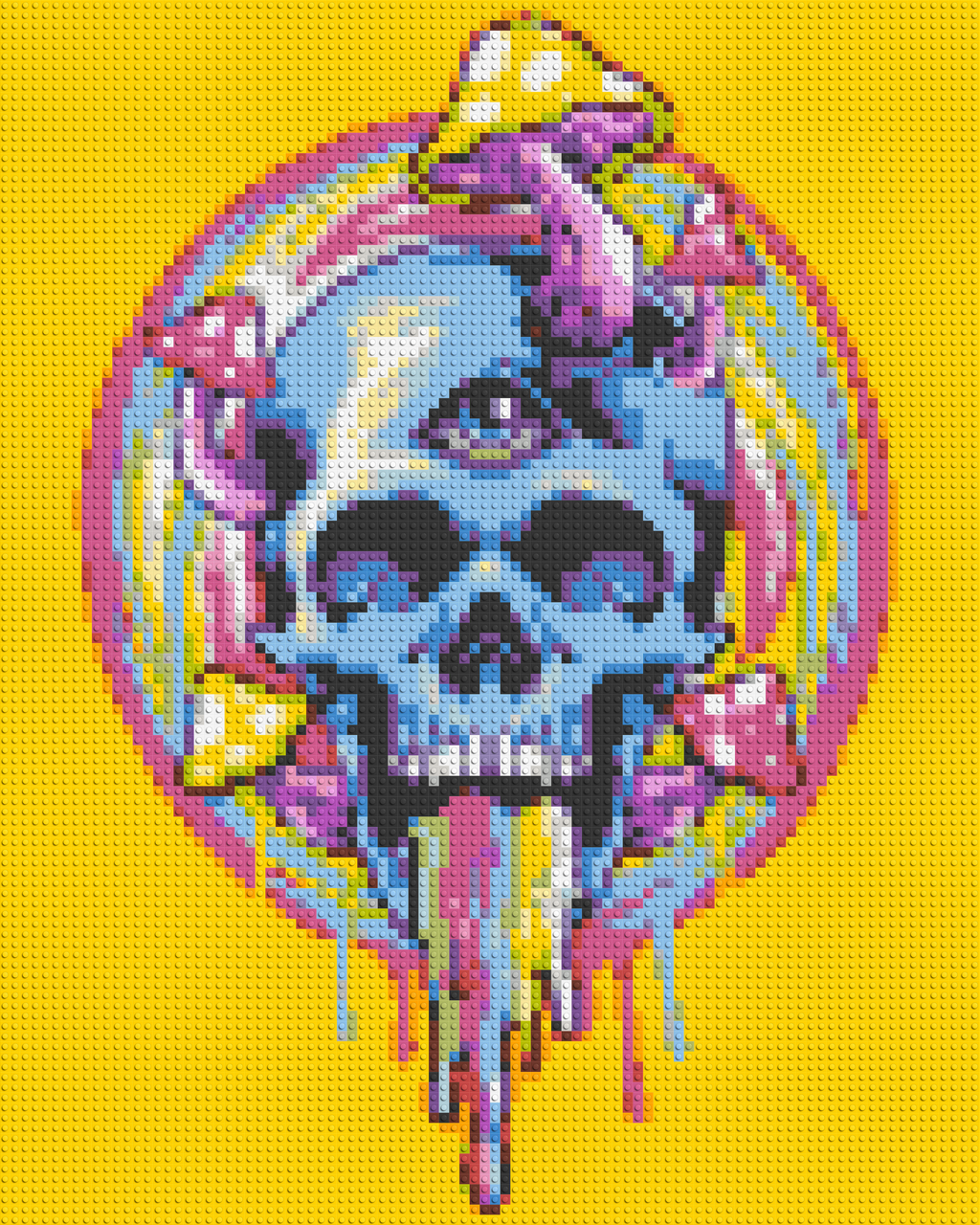 Colorful Magic Skull - Brick Art Mosaic Kit