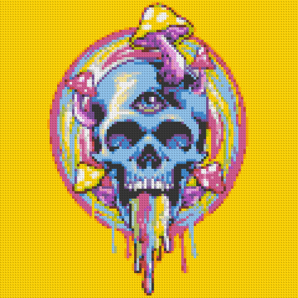 Colorful Magic Skull - Brick Art Mosaic Kit