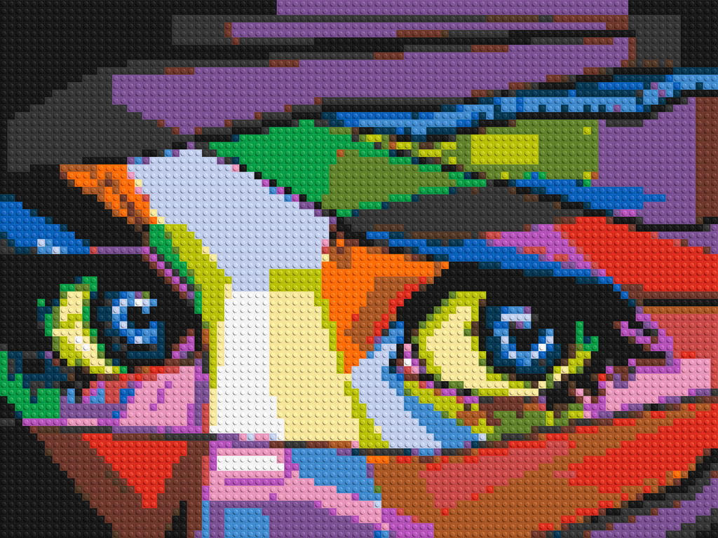 Colorful Gaze - Brick Art Mosaic Kit