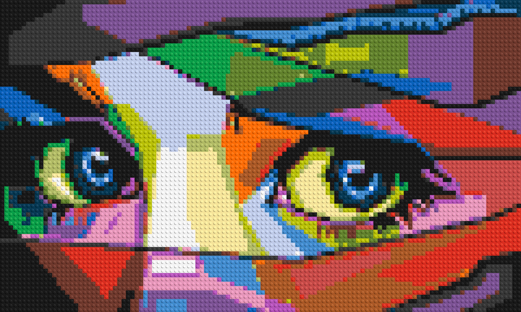 Colorful Gaze - Brick Art Mosaic Kit