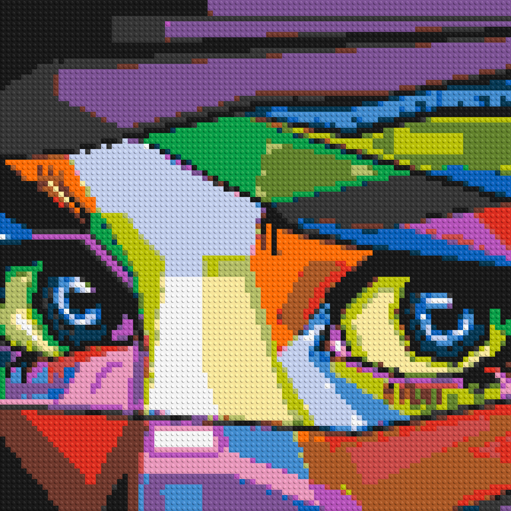 Colorful Gaze - Brick Art Mosaic Kit