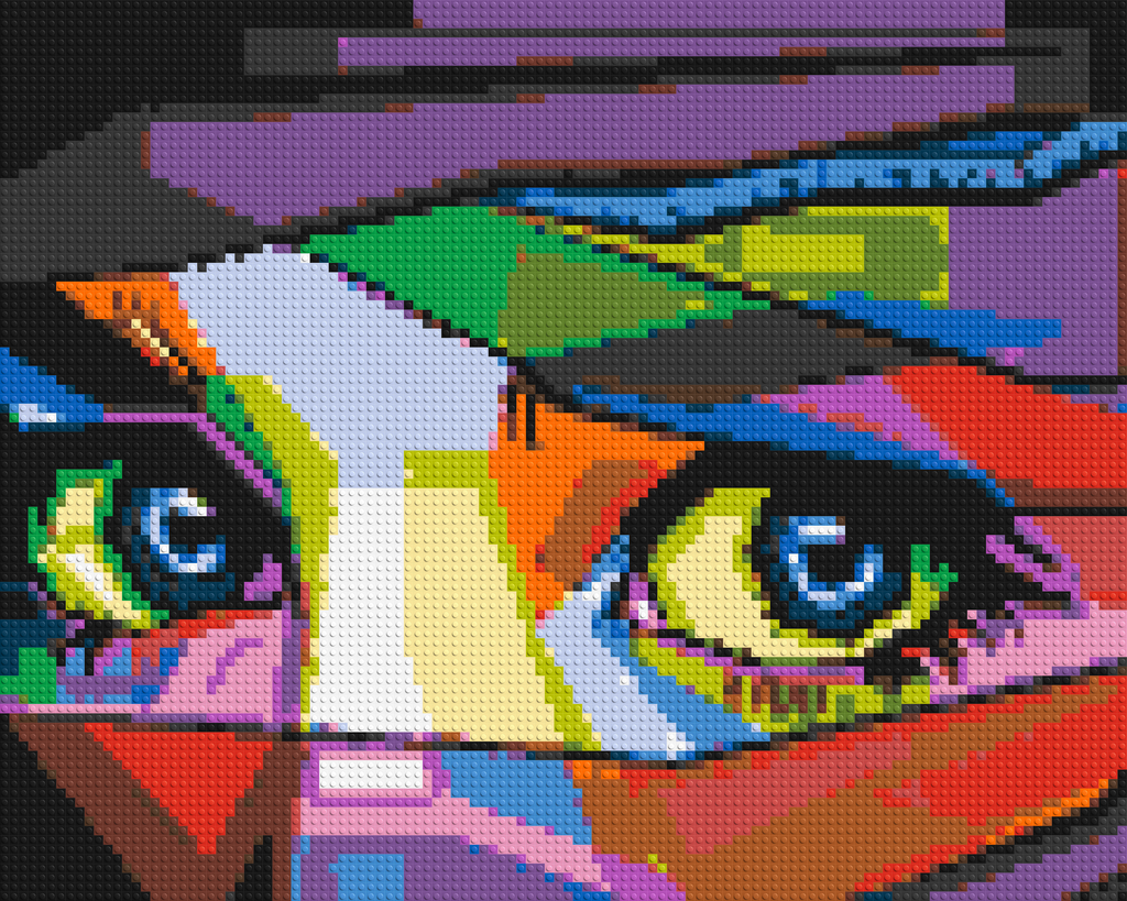 Colorful Gaze - Brick Art Mosaic Kit