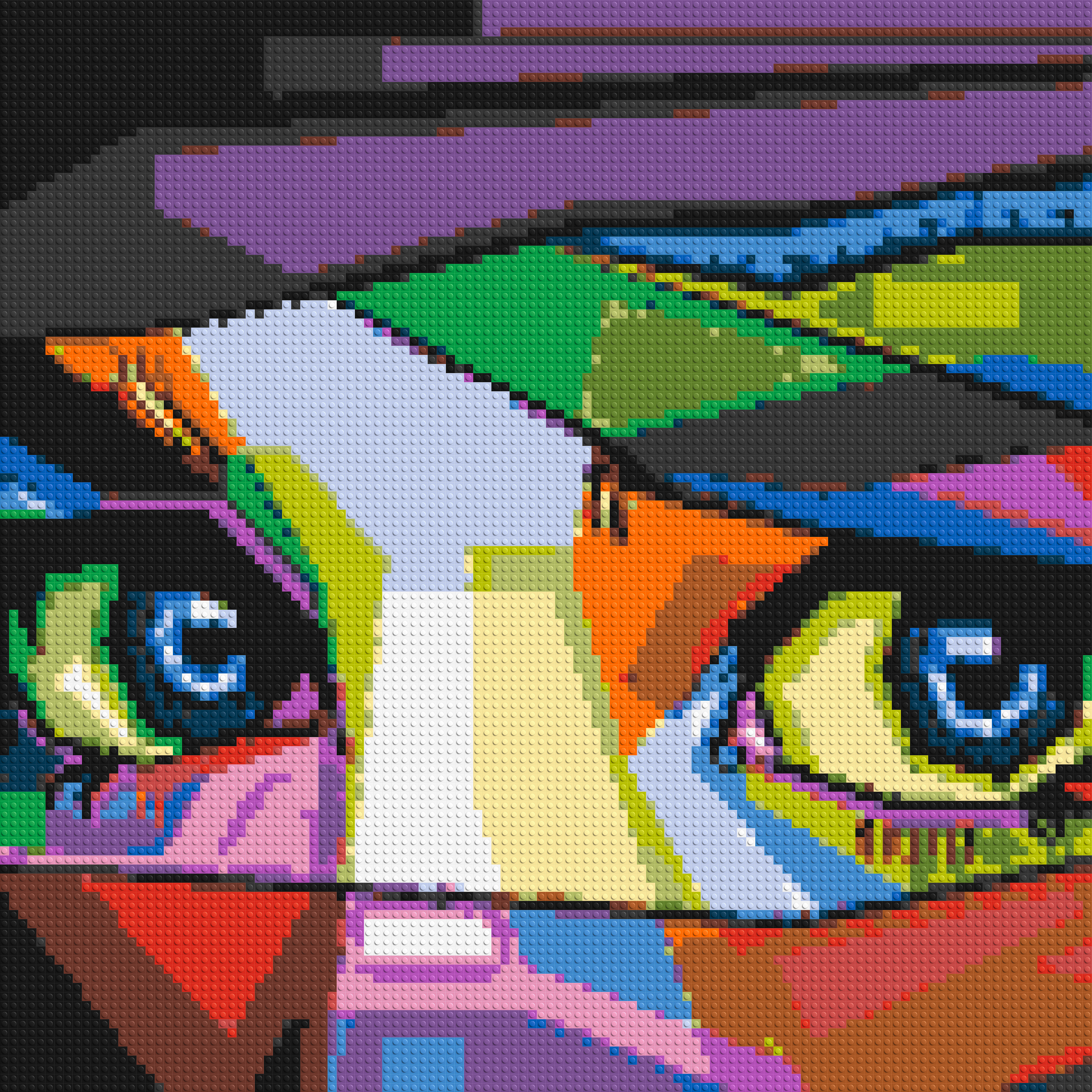 Colorful Gaze - Brick Art Mosaic Kit