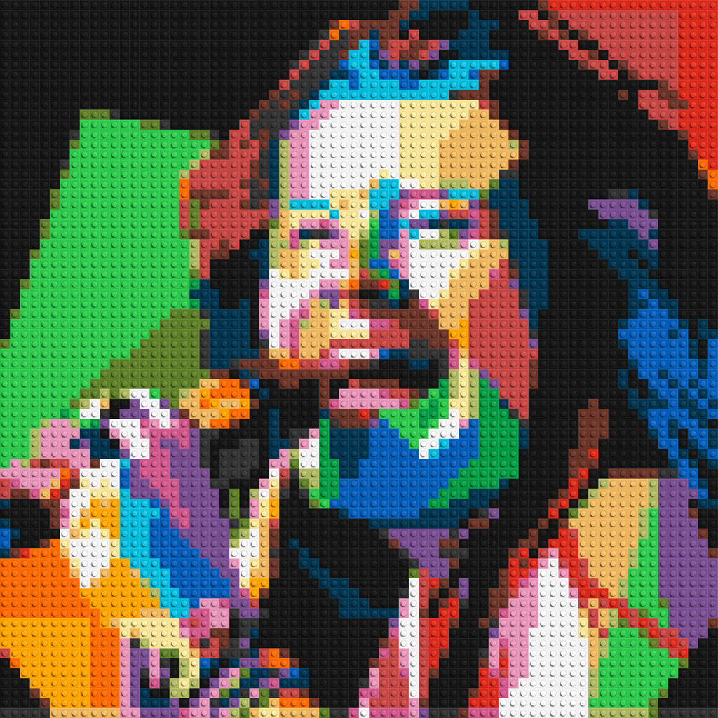 Janis Joplin - Brick Art Mosaic Kit
