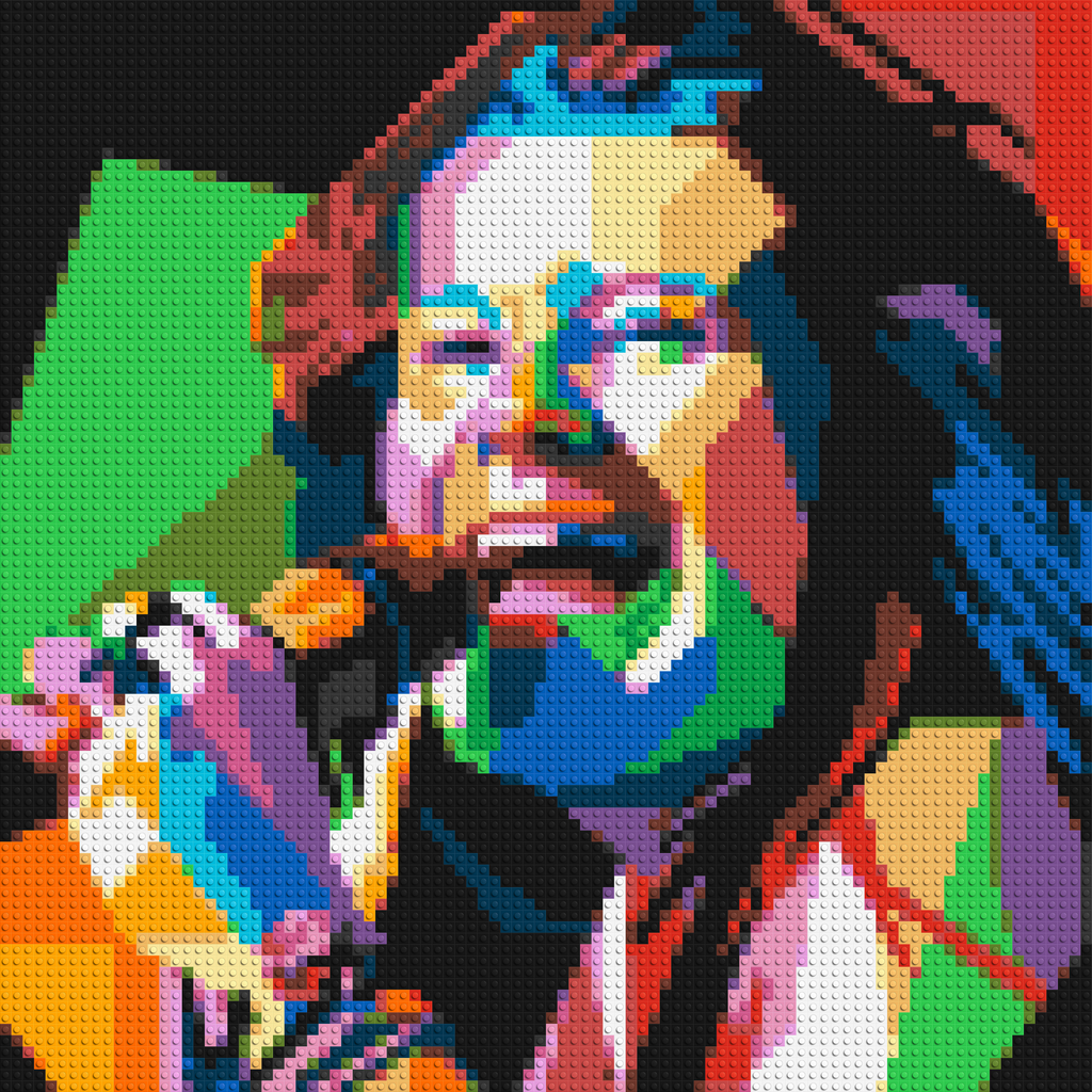 Janis Joplin - Brick Art Mosaic Kit