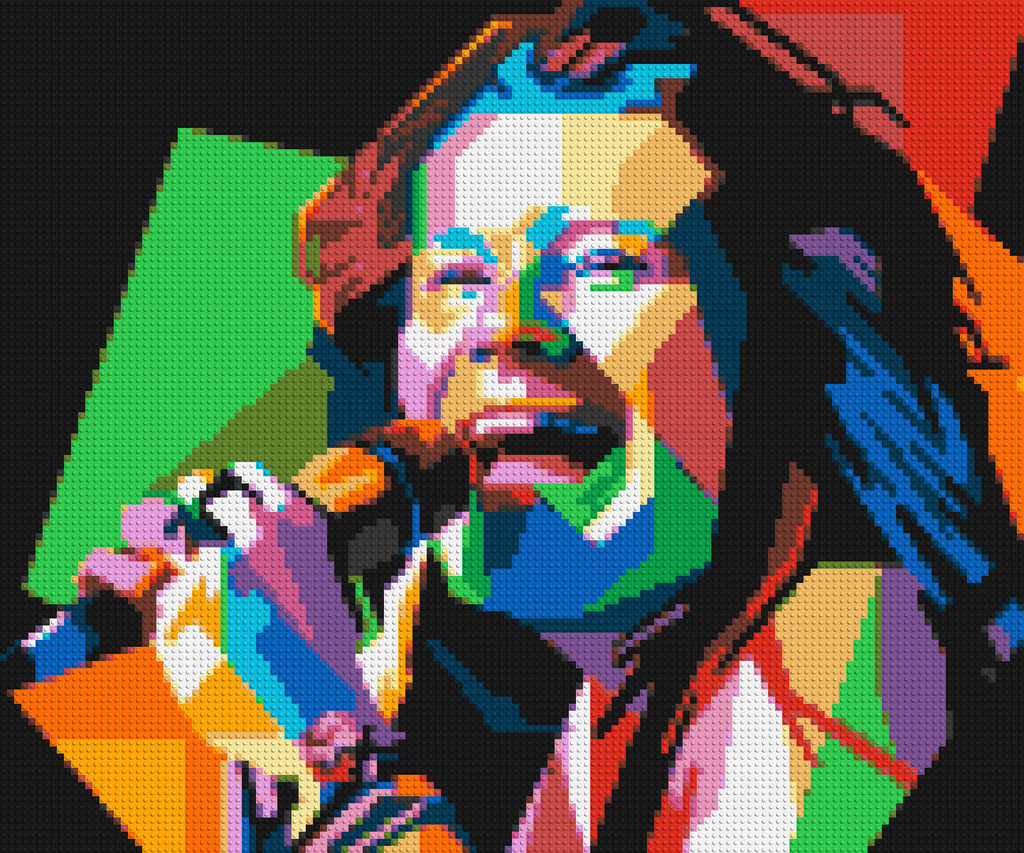 Janis Joplin - Brick Art Mosaic Kit