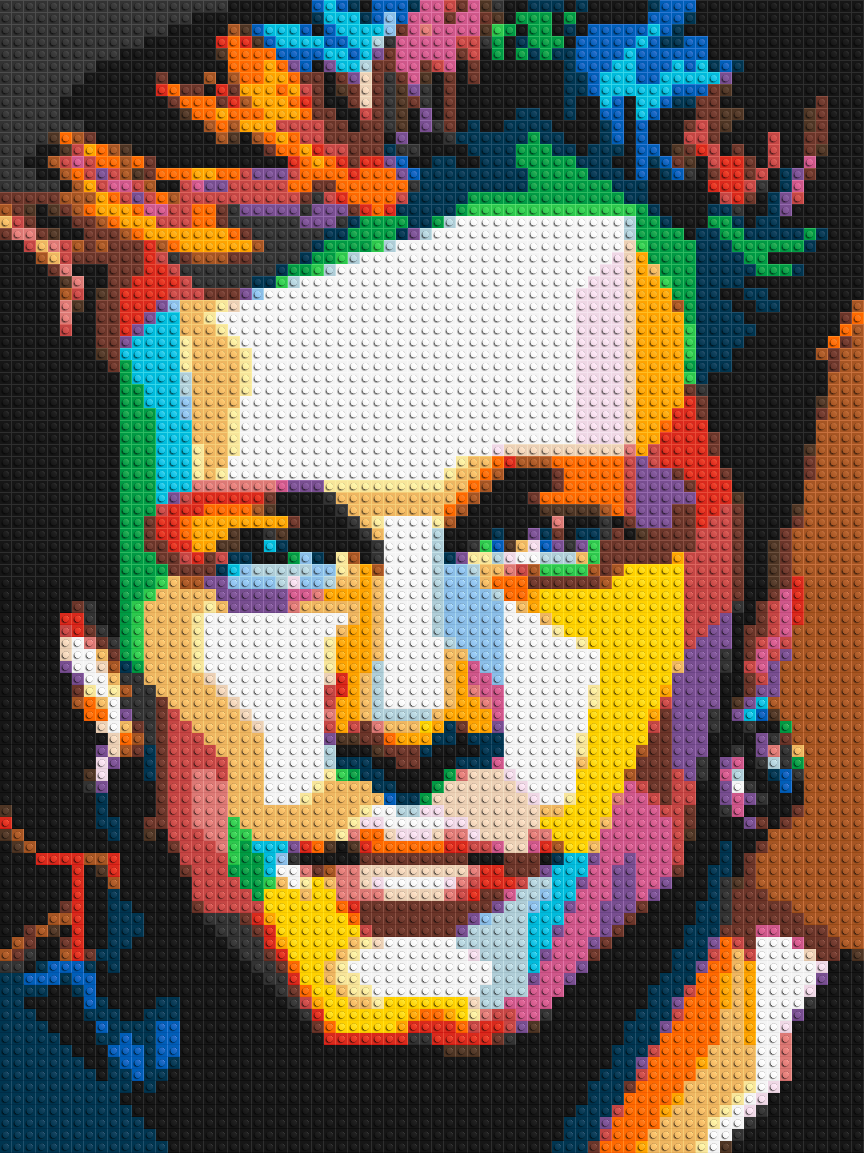 Jon Bon Jovi Pop Art - Brick Art Mosaic Kit