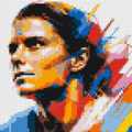 Mia Hamm - Brick Art Mosaic Kit