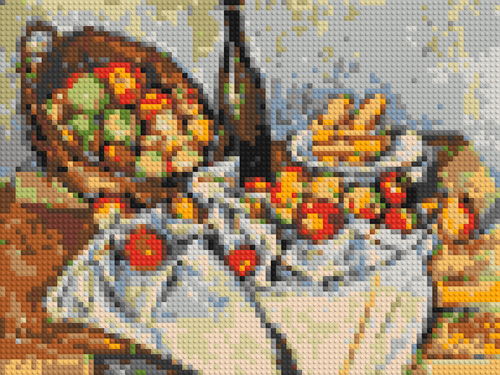 Basket of Apples by Paul C¨¦zanne - Brick Art Mosaic Kit