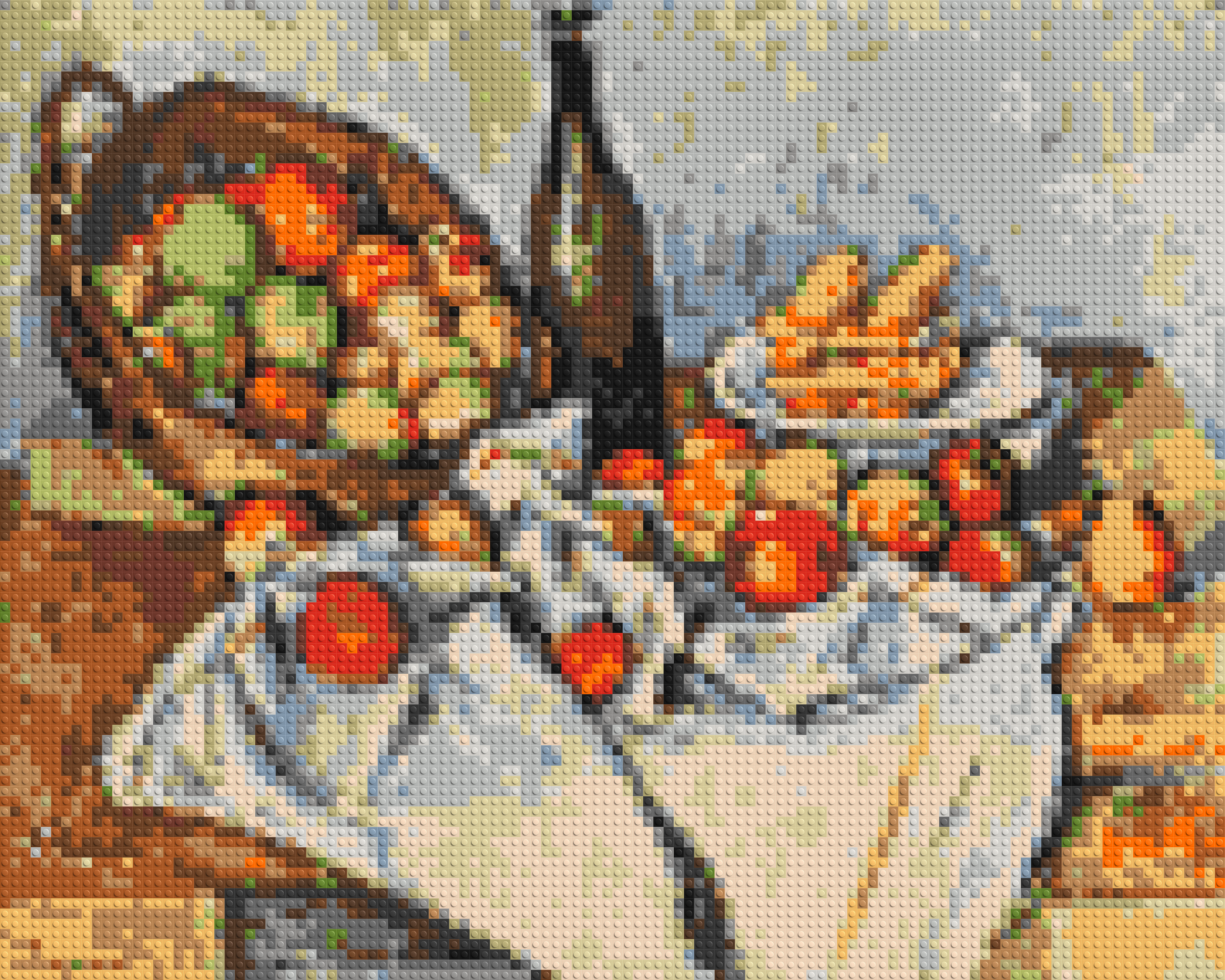 Basket of Apples by Paul C¨¦zanne - Brick Art Mosaic Kit