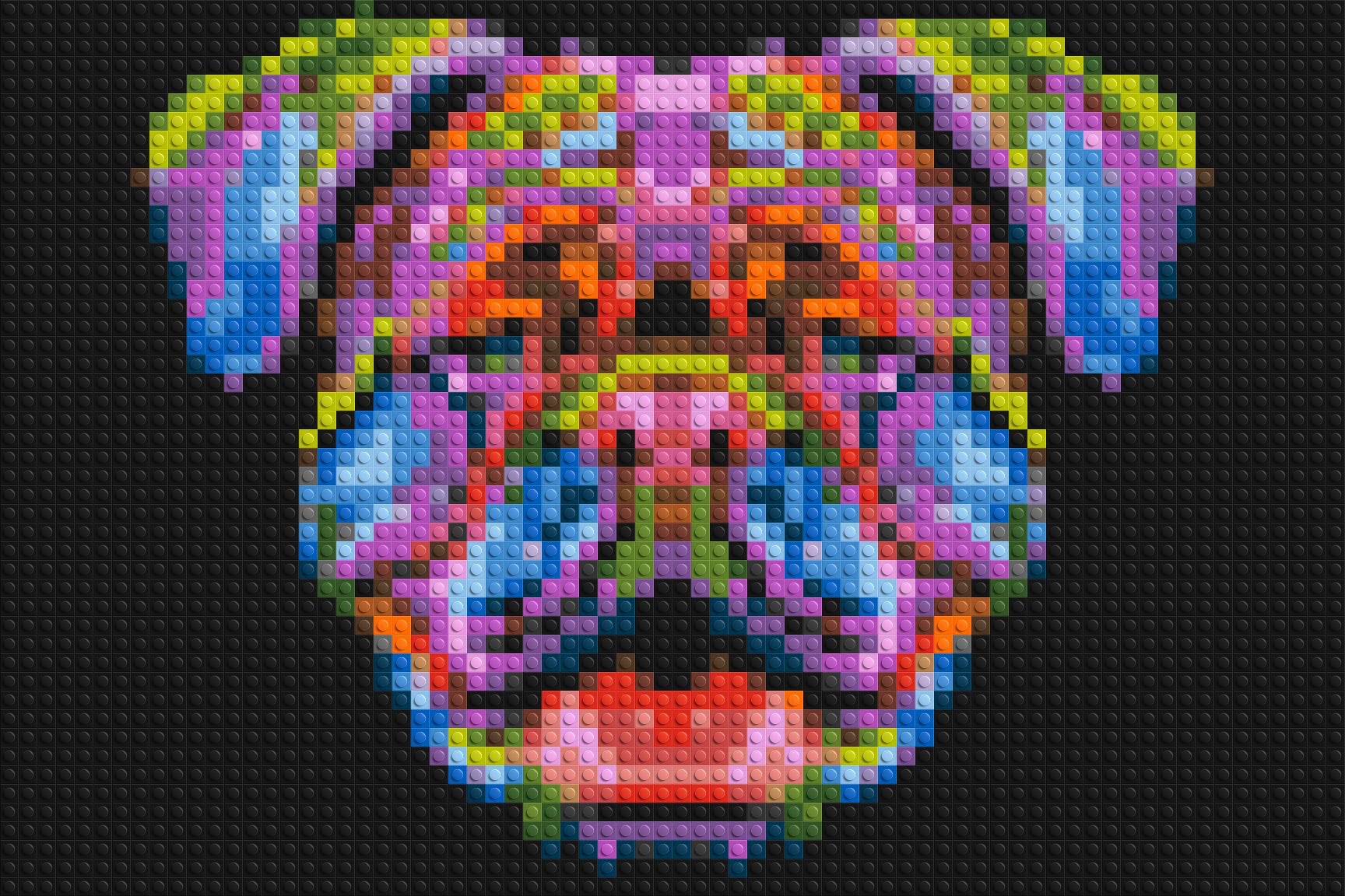 British Bulldog Colorful Pop Art - Brick Art Mosaic Kit