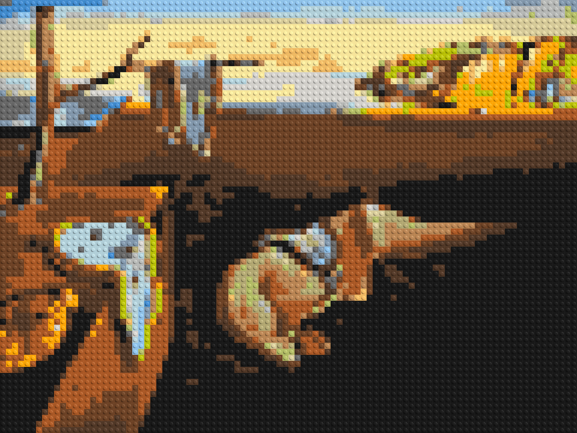 The Persistence of Memory by Salvador Dali - Brick Art Mosaic Kit