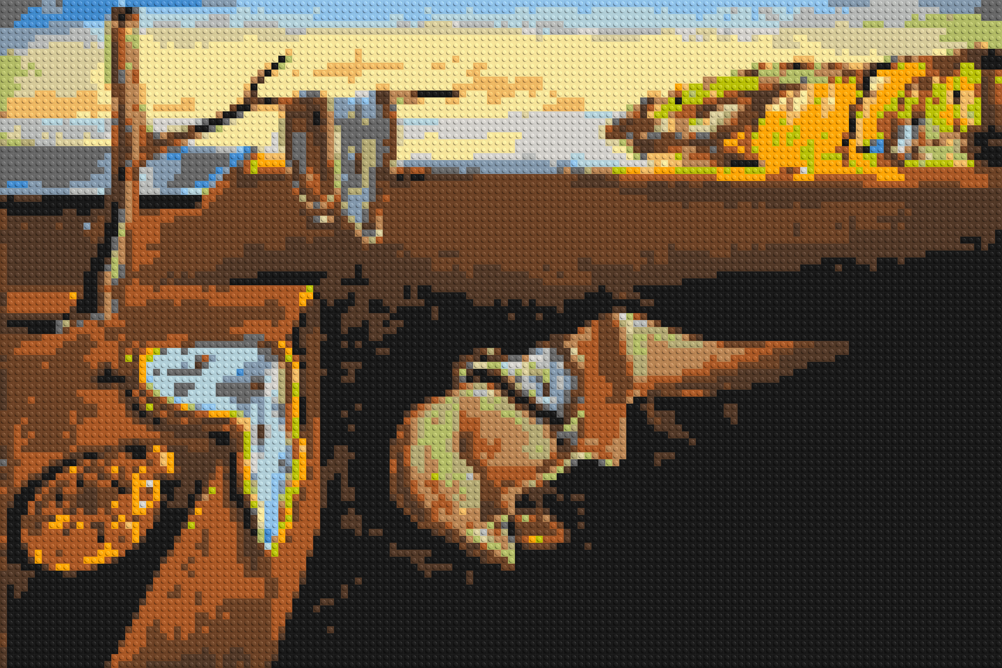 The Persistence of Memory by Salvador Dali - Brick Art Mosaic Kit