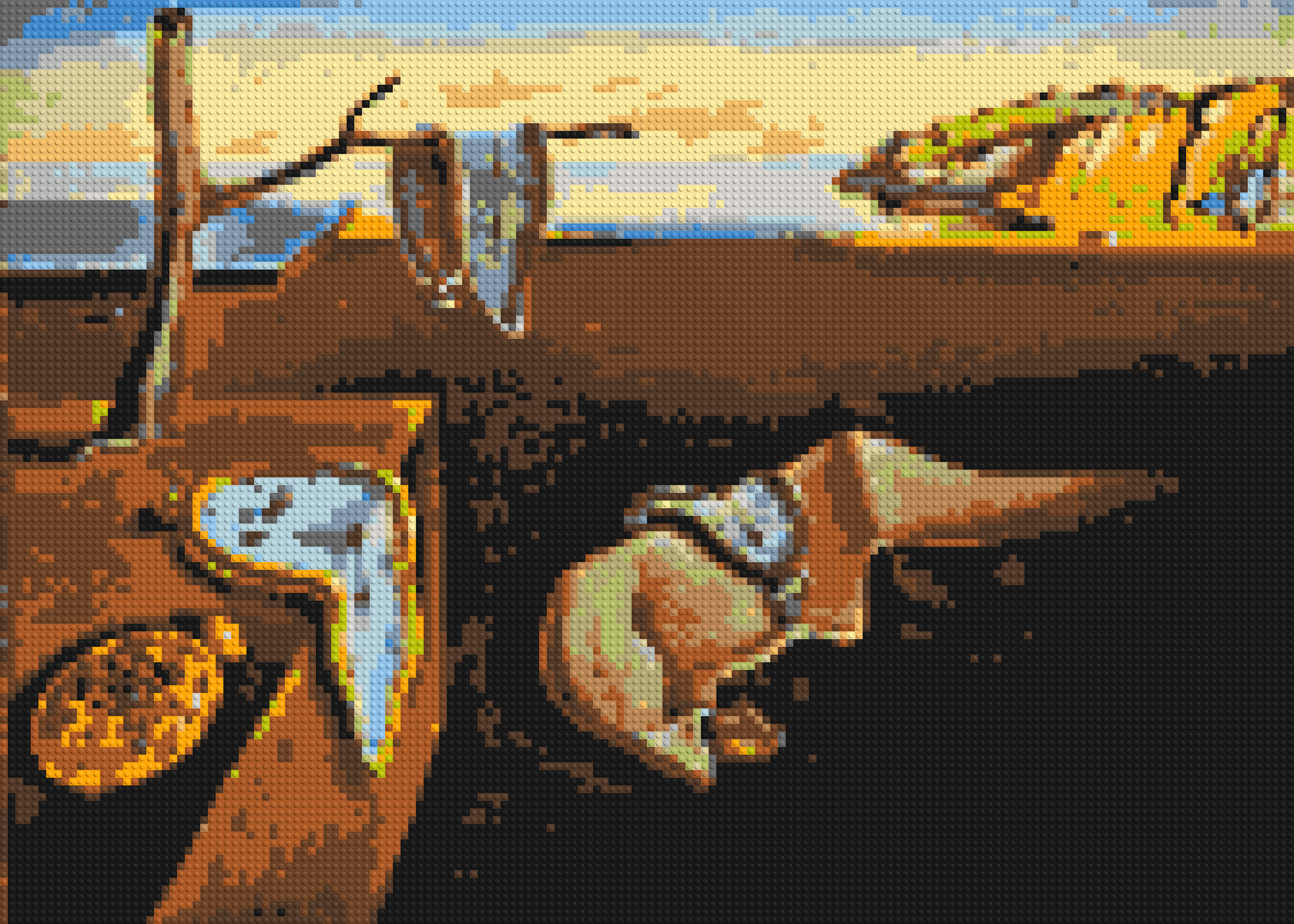 The Persistence of Memory by Salvador Dali - Brick Art Mosaic Kit