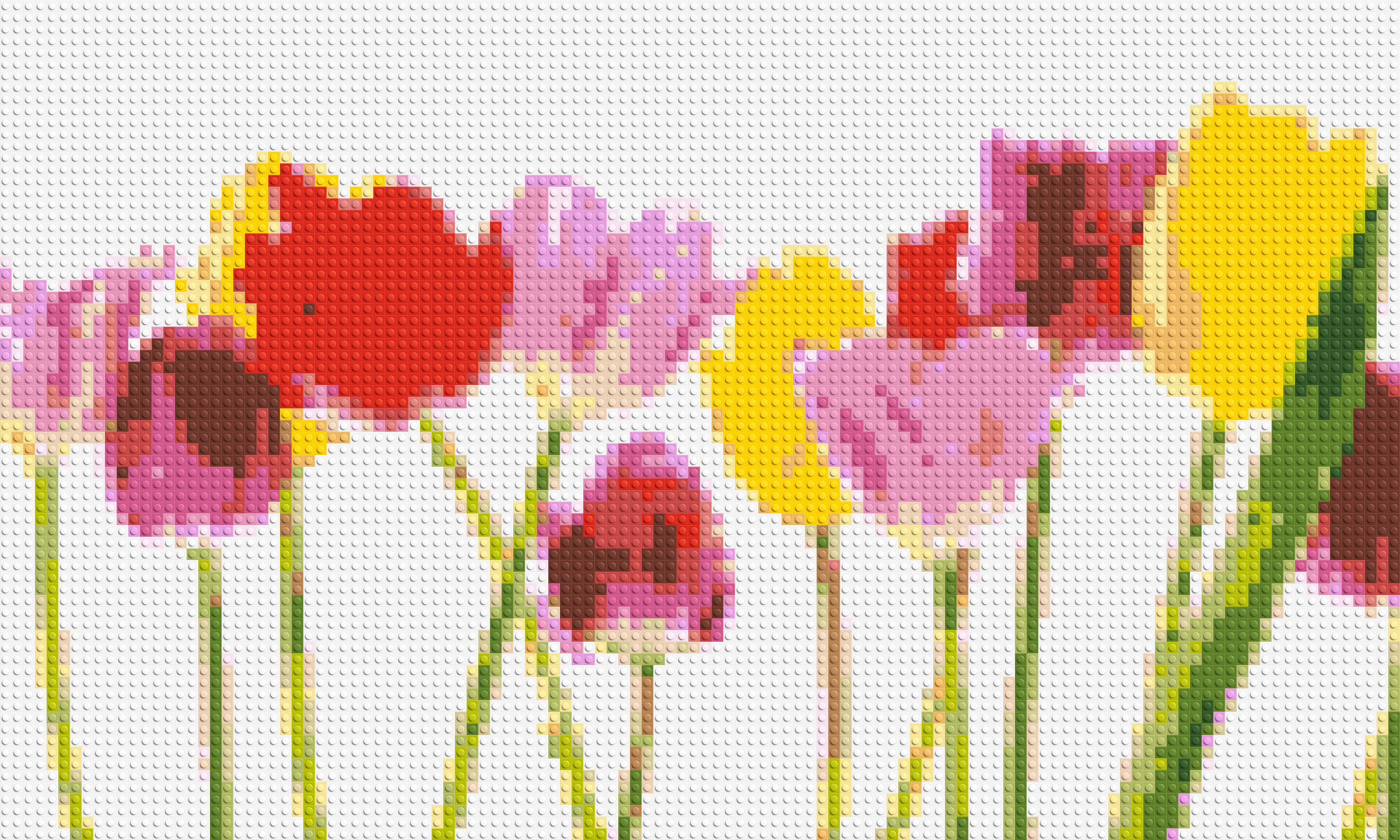 Colorful Tulips - Brick Art Mosaic Kit