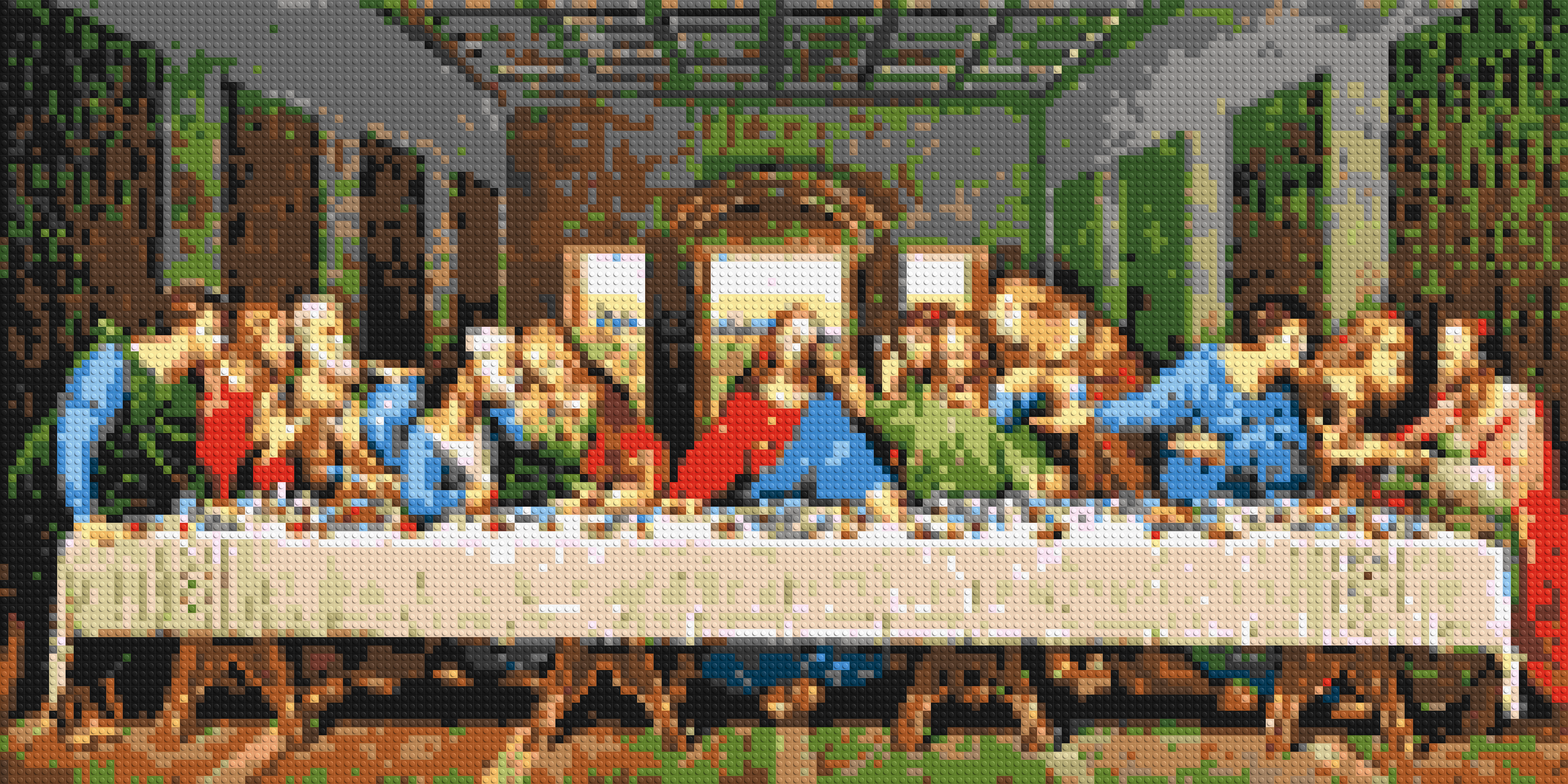 The Last Supper by Leonardo Da Vinci - Brick Art Mosaic Kit