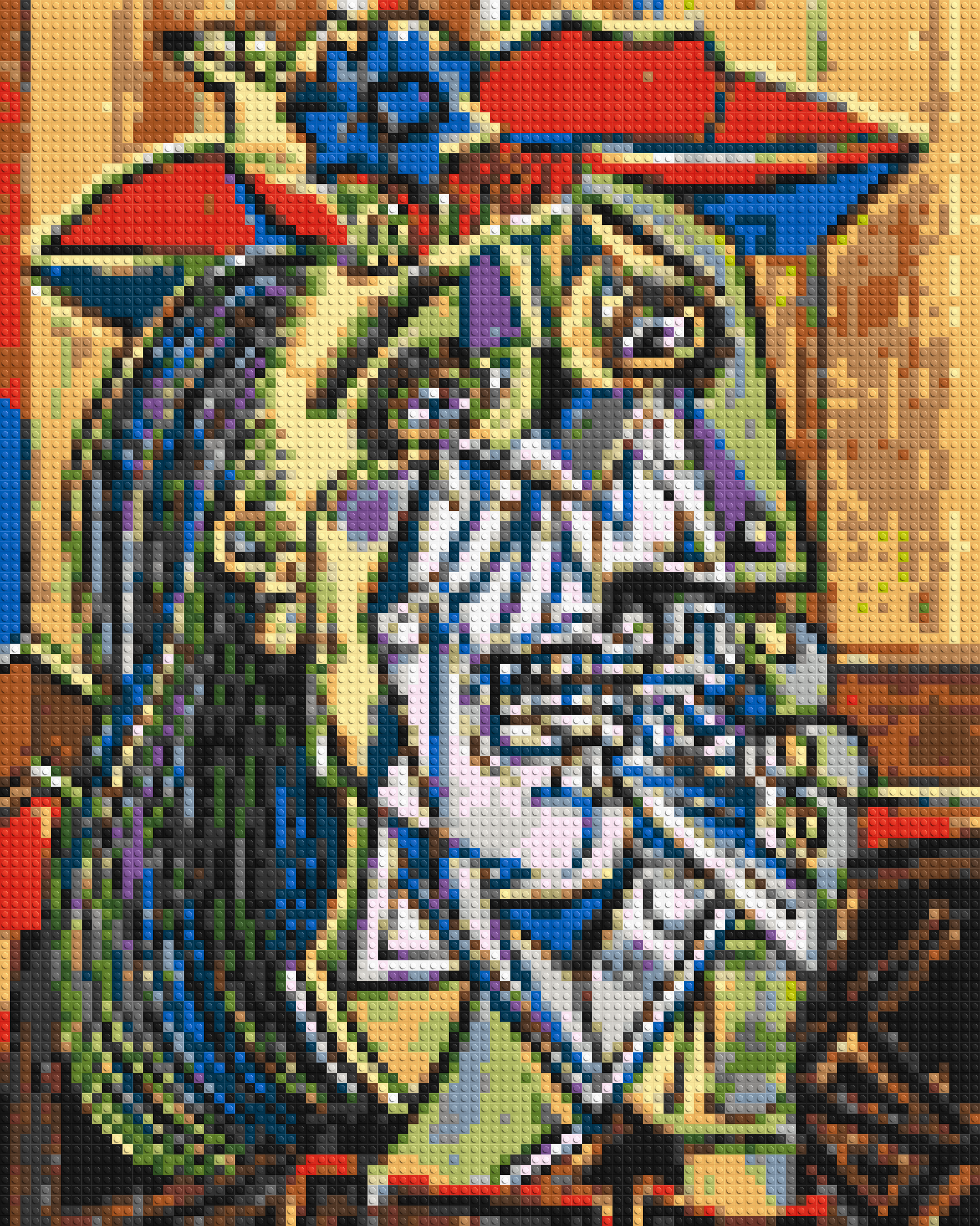 Weeping Woman by Pablo Picasso - Brick Art Mosaic Kit