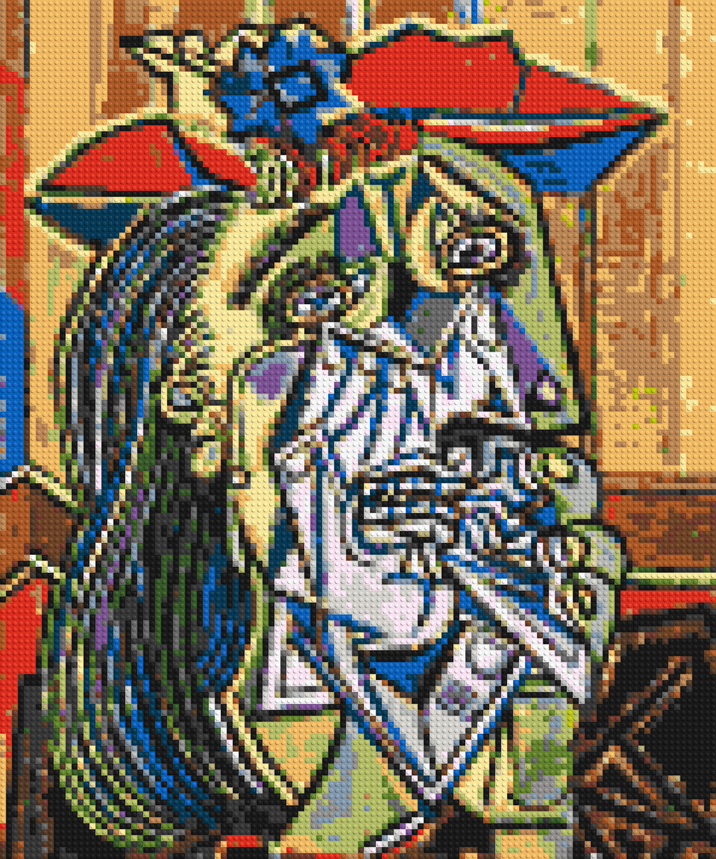 Weeping Woman by Pablo Picasso - Brick Art Mosaic Kit