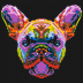 French Bulldog Colorful Pop Art - Brick Art Mosaic Kit