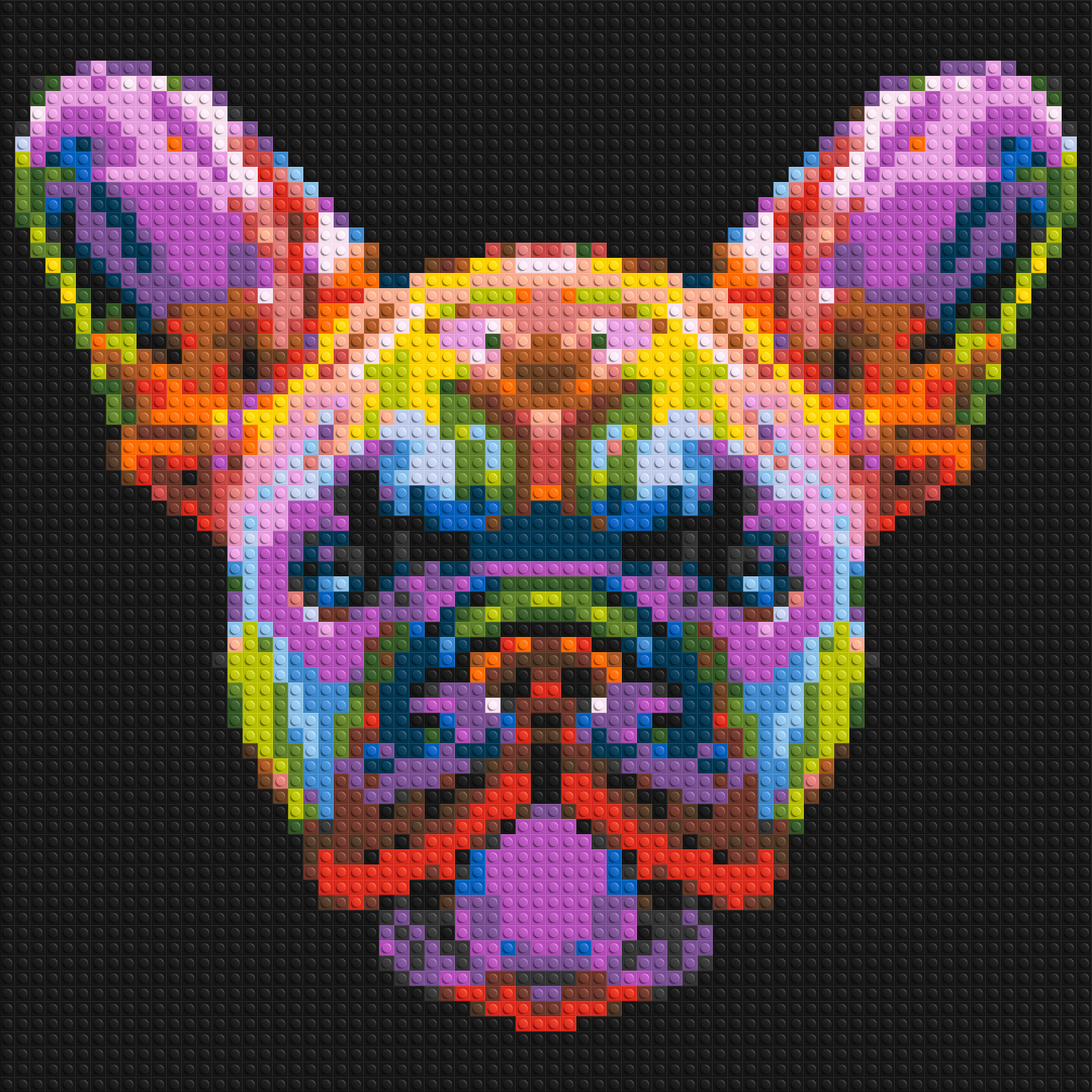 French Bulldog Colorful Pop Art - Brick Art Mosaic Kit