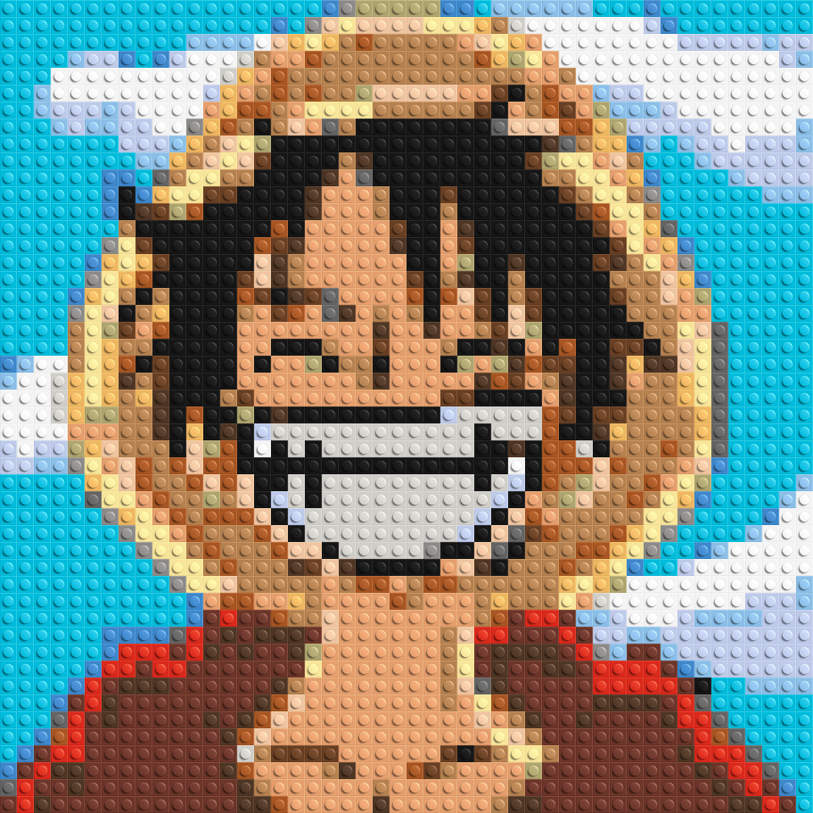Monkey D. Luffy Pixel Art - Brick Art Mosaic Kit