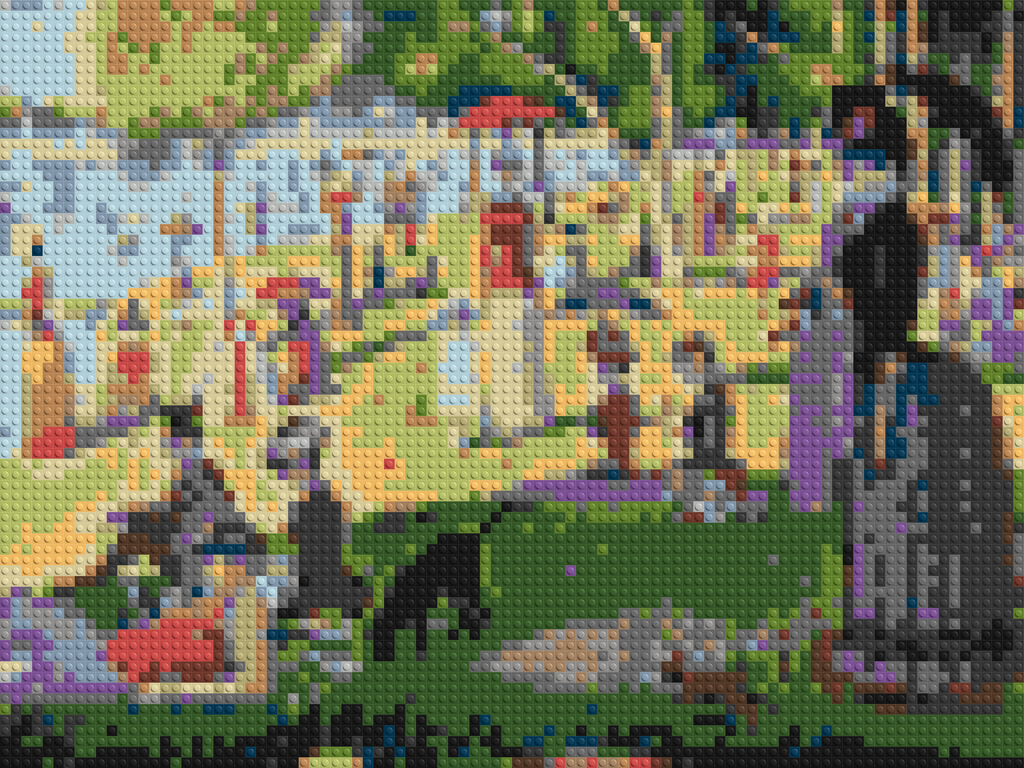 A Sunday Afternoon on the Island of La Grande Jatte By Georges Seurat - Brick Art Mosaic Kit