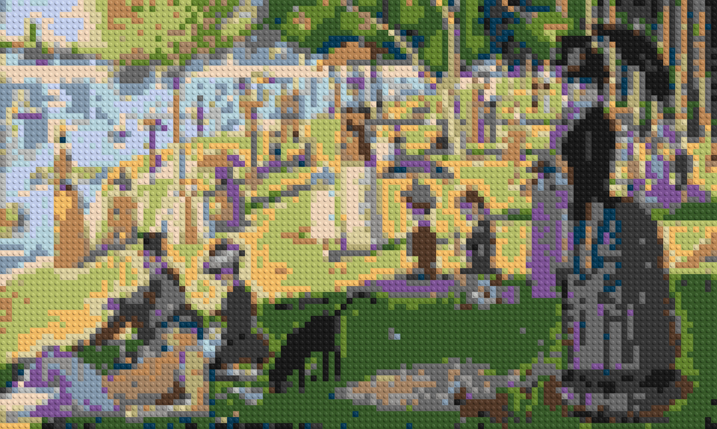 A Sunday Afternoon on the Island of La Grande Jatte By Georges Seurat - Brick Art Mosaic Kit