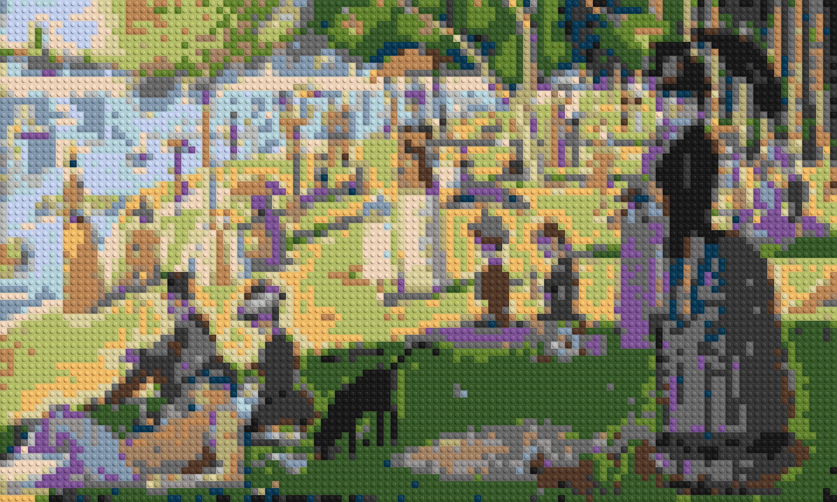 A Sunday Afternoon on the Island of La Grande Jatte By Georges Seurat - Brick Art Mosaic Kit