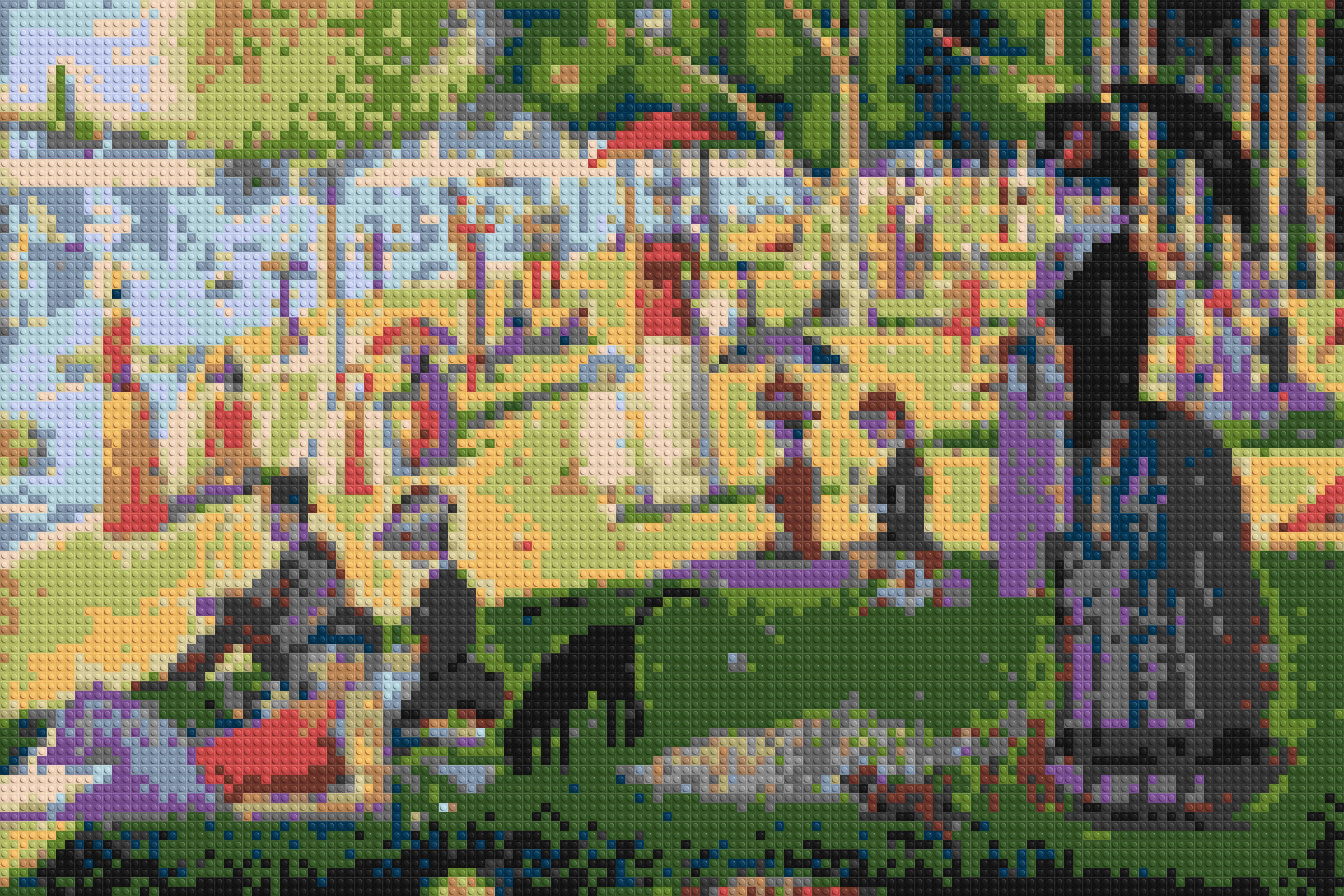 A Sunday Afternoon on the Island of La Grande Jatte By Georges Seurat - Brick Art Mosaic Kit