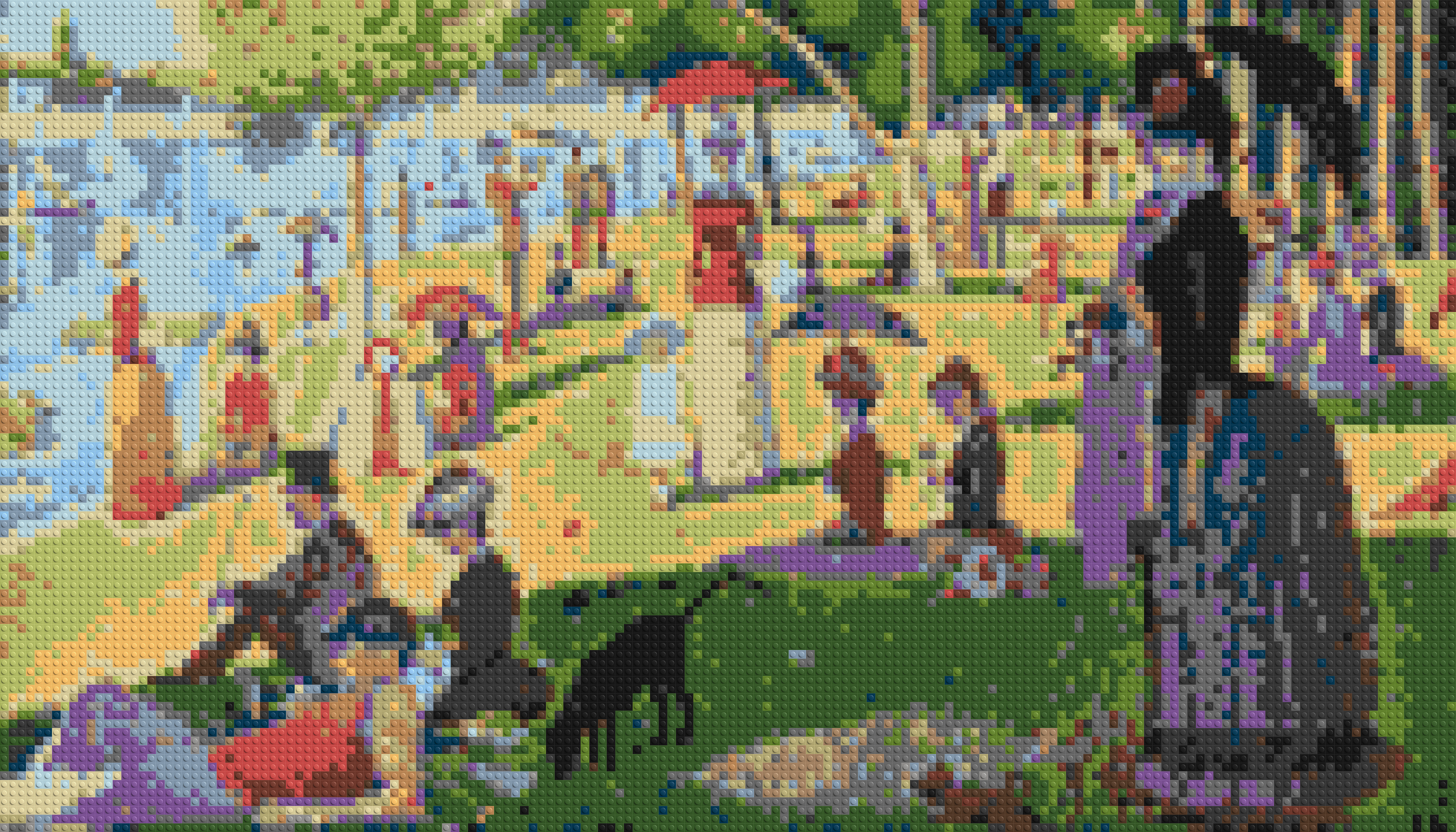 A Sunday Afternoon on the Island of La Grande Jatte By Georges Seurat - Brick Art Mosaic Kit