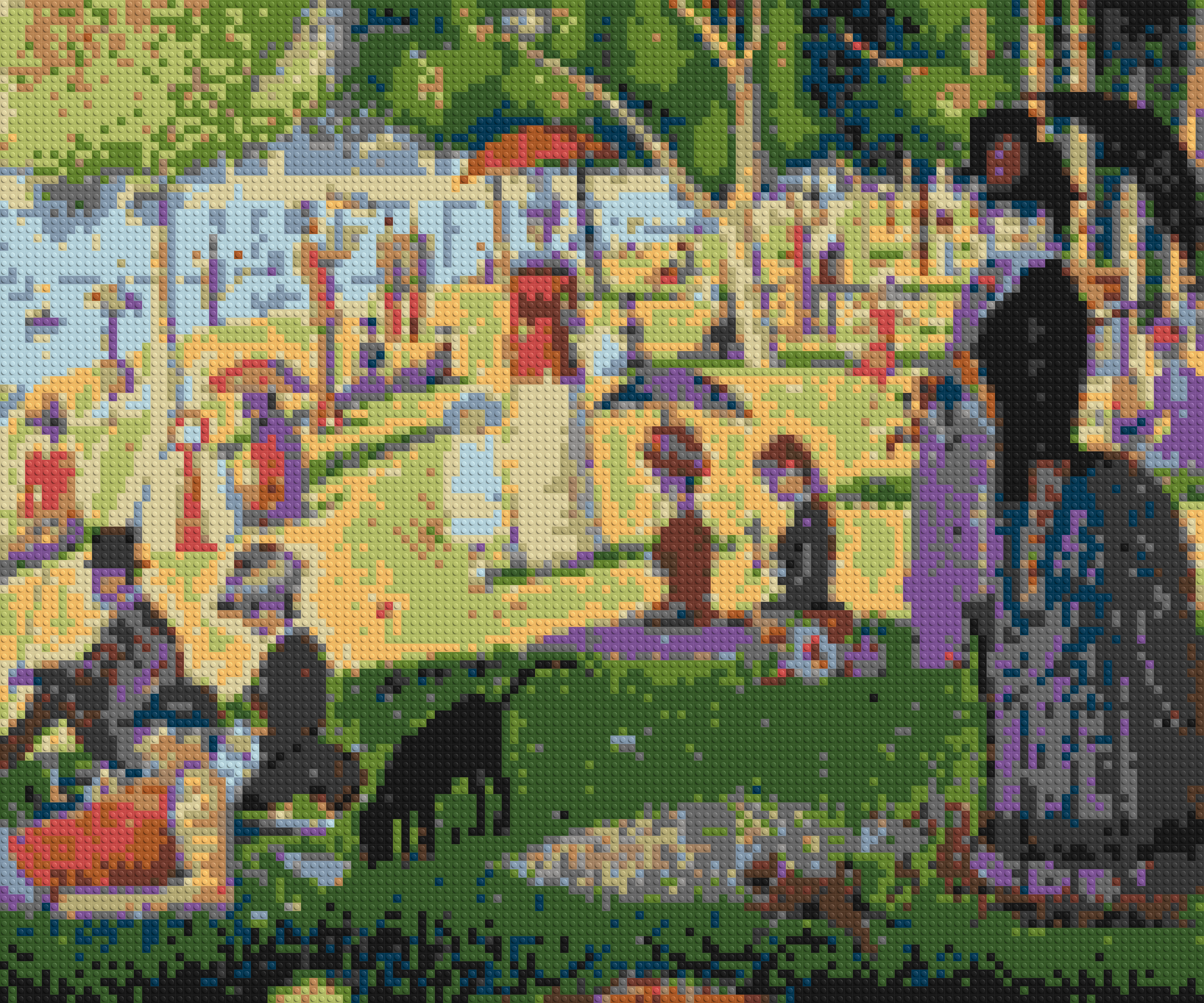 A Sunday Afternoon on the Island of La Grande Jatte By Georges Seurat - Brick Art Mosaic Kit