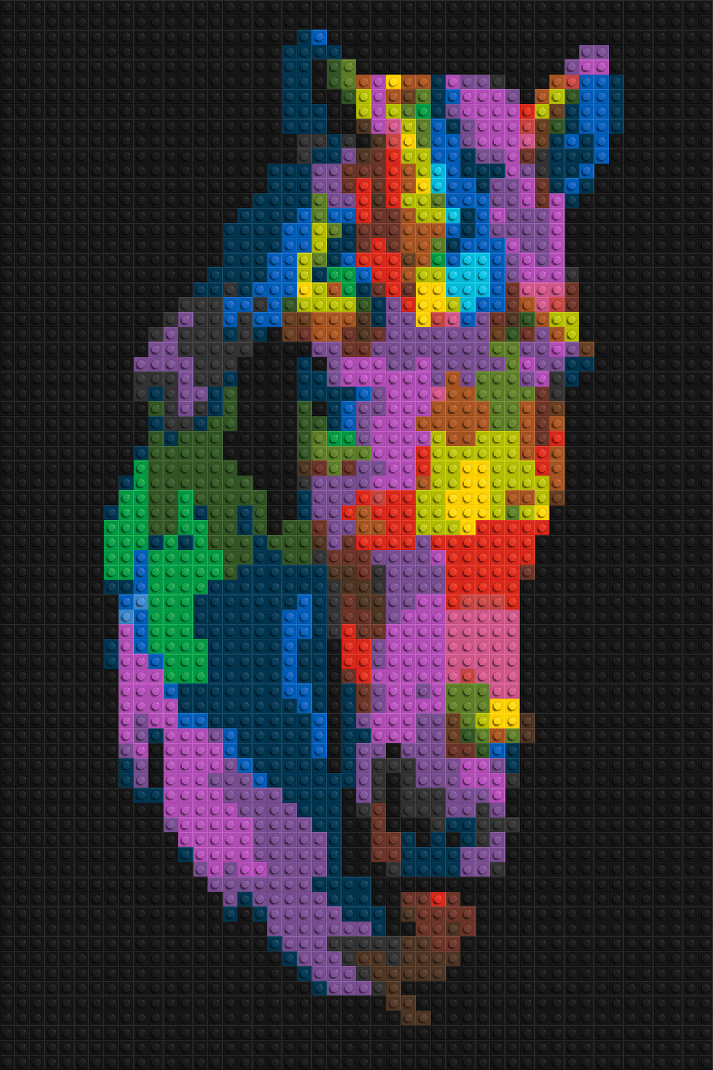 Horse Colorful Pop Art - Brick Art Mosaic Kit