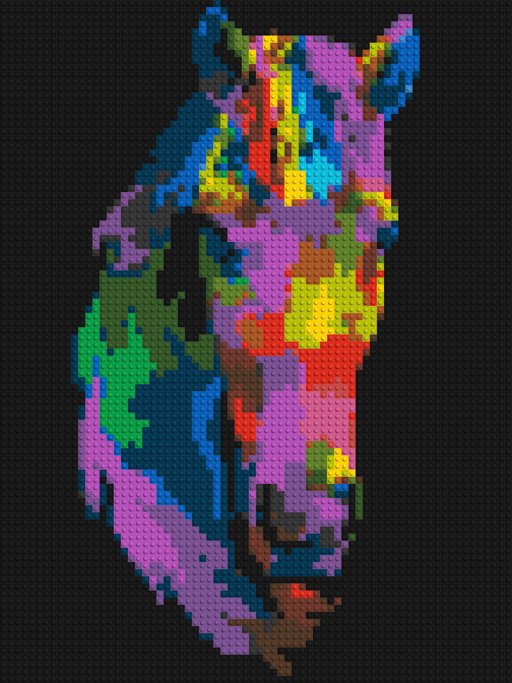 Horse Colorful Pop Art - Brick Art Mosaic Kit